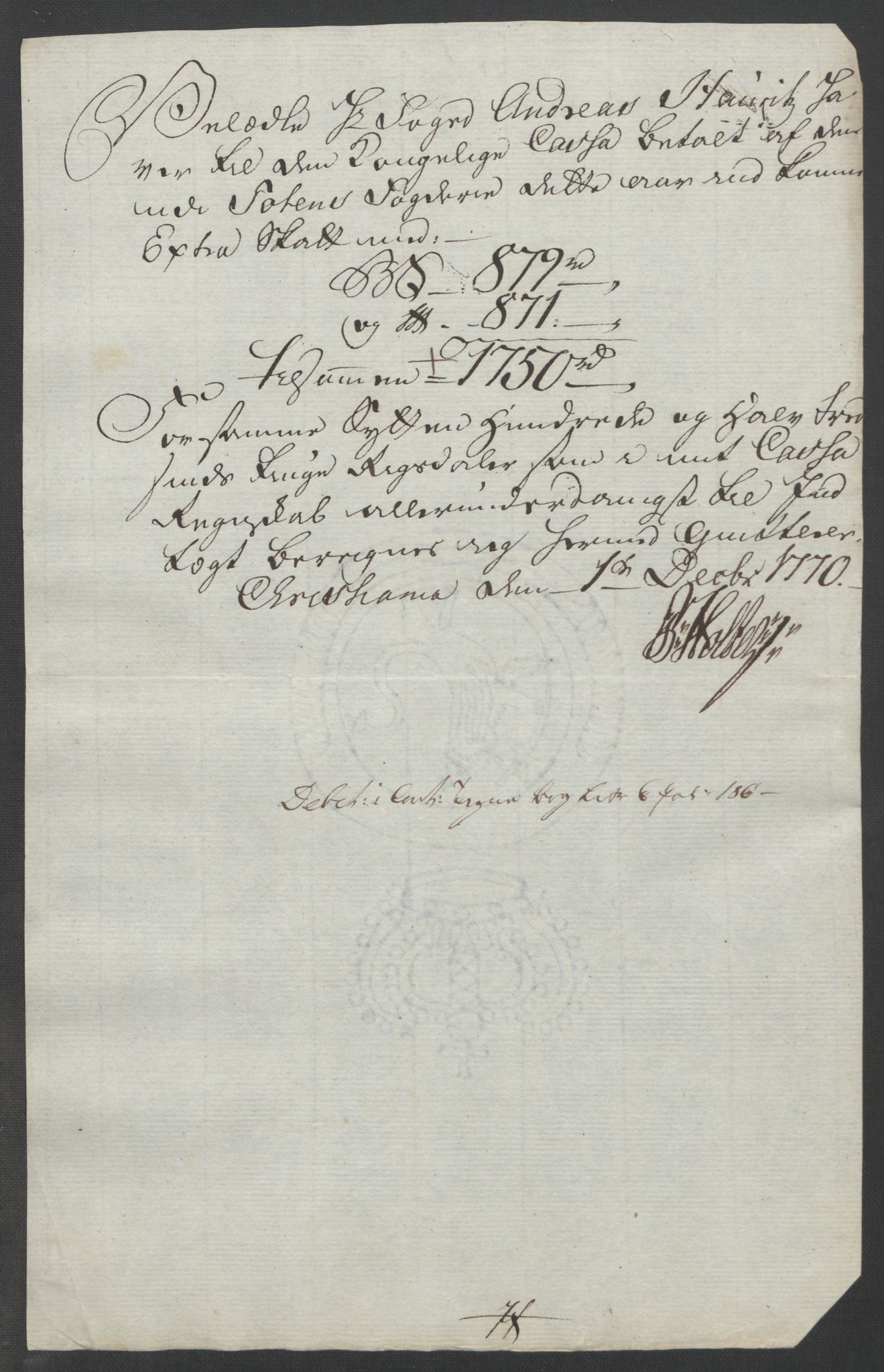 Rentekammeret inntil 1814, Reviderte regnskaper, Fogderegnskap, AV/RA-EA-4092/R19/L1399: Fogderegnskap Toten, Hadeland og Vardal, 1762-1783, s. 199