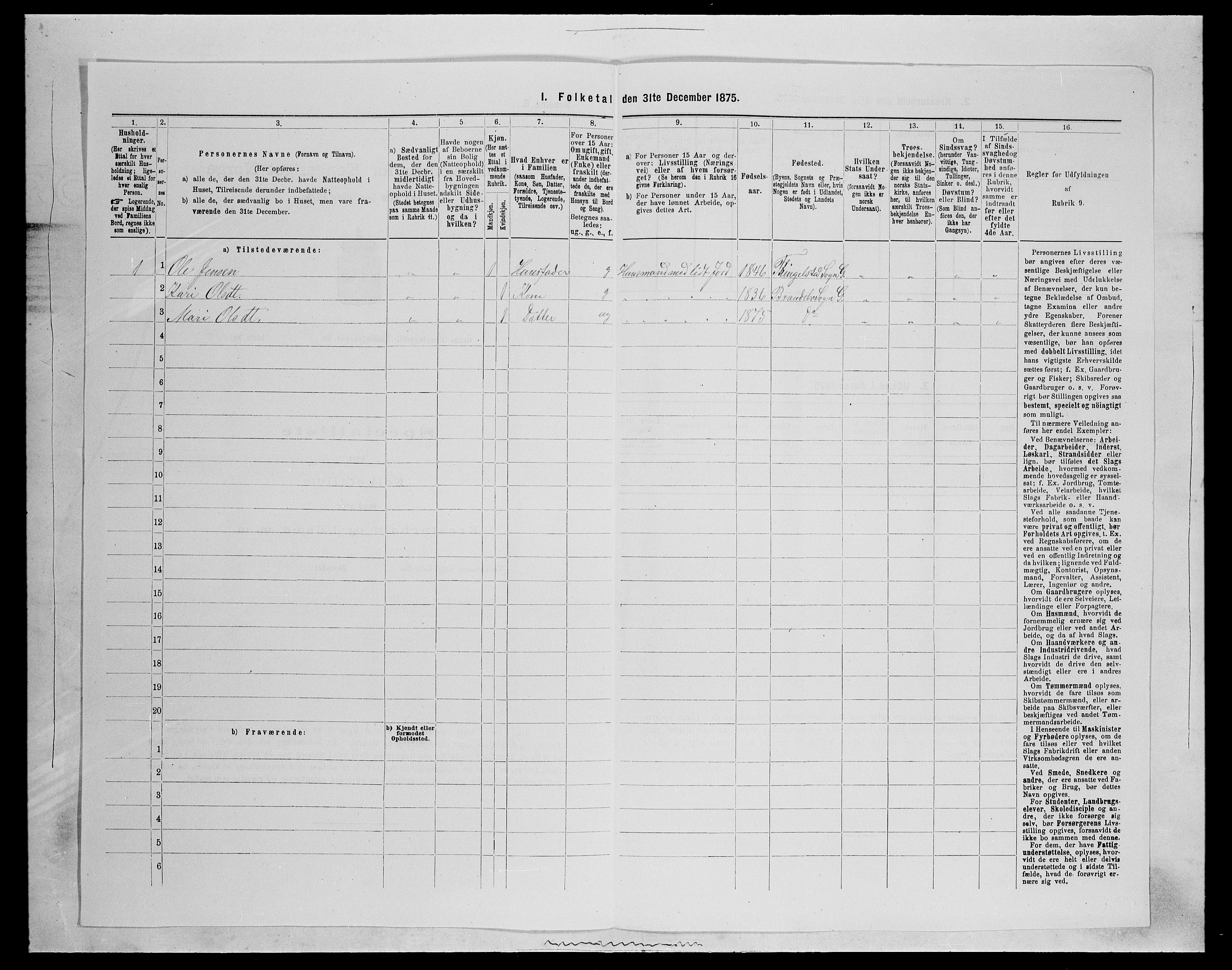 SAH, Folketelling 1875 for 0534P Gran prestegjeld, 1875, s. 983