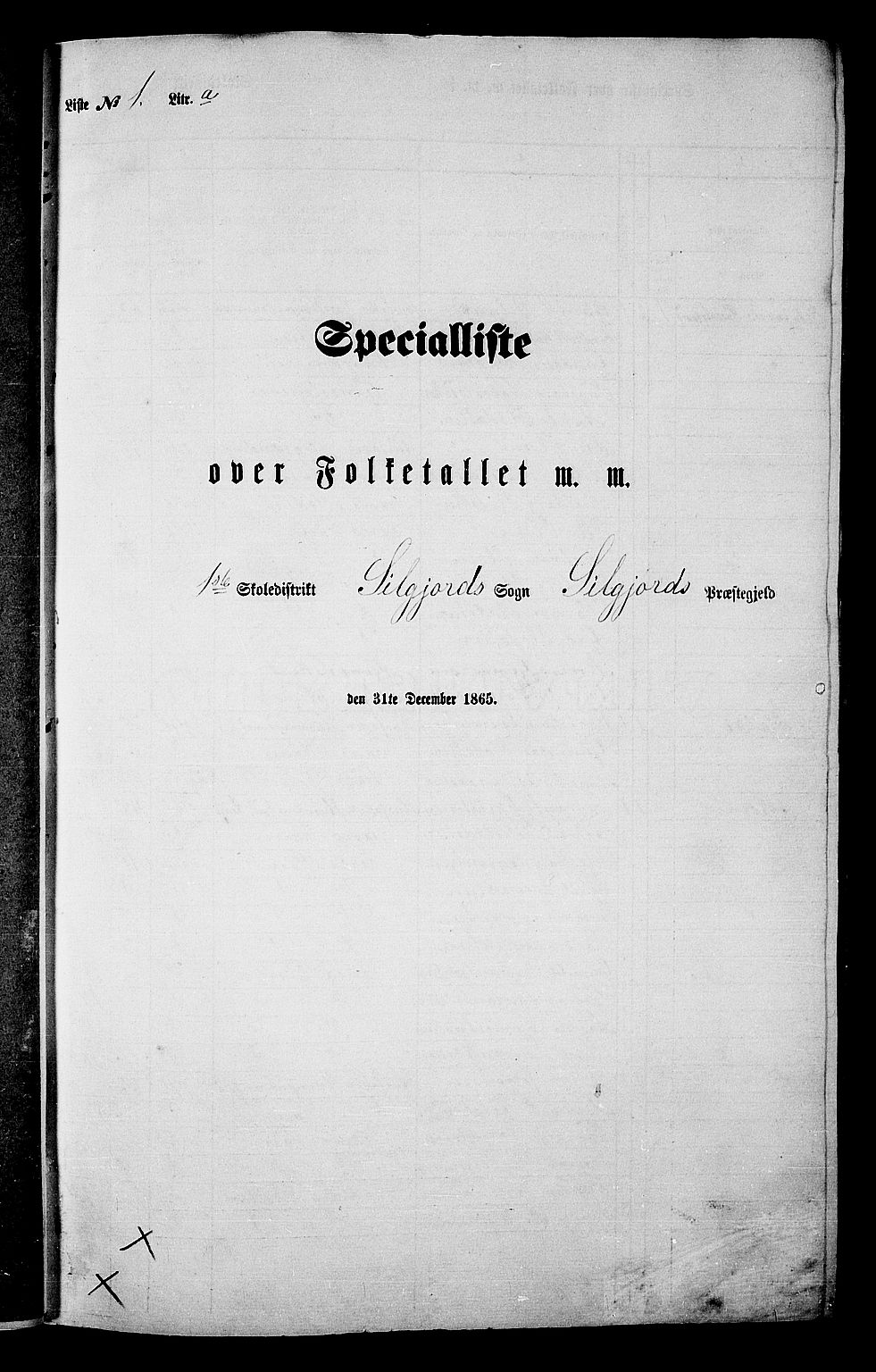 RA, Folketelling 1865 for 0828P Seljord prestegjeld, 1865, s. 11