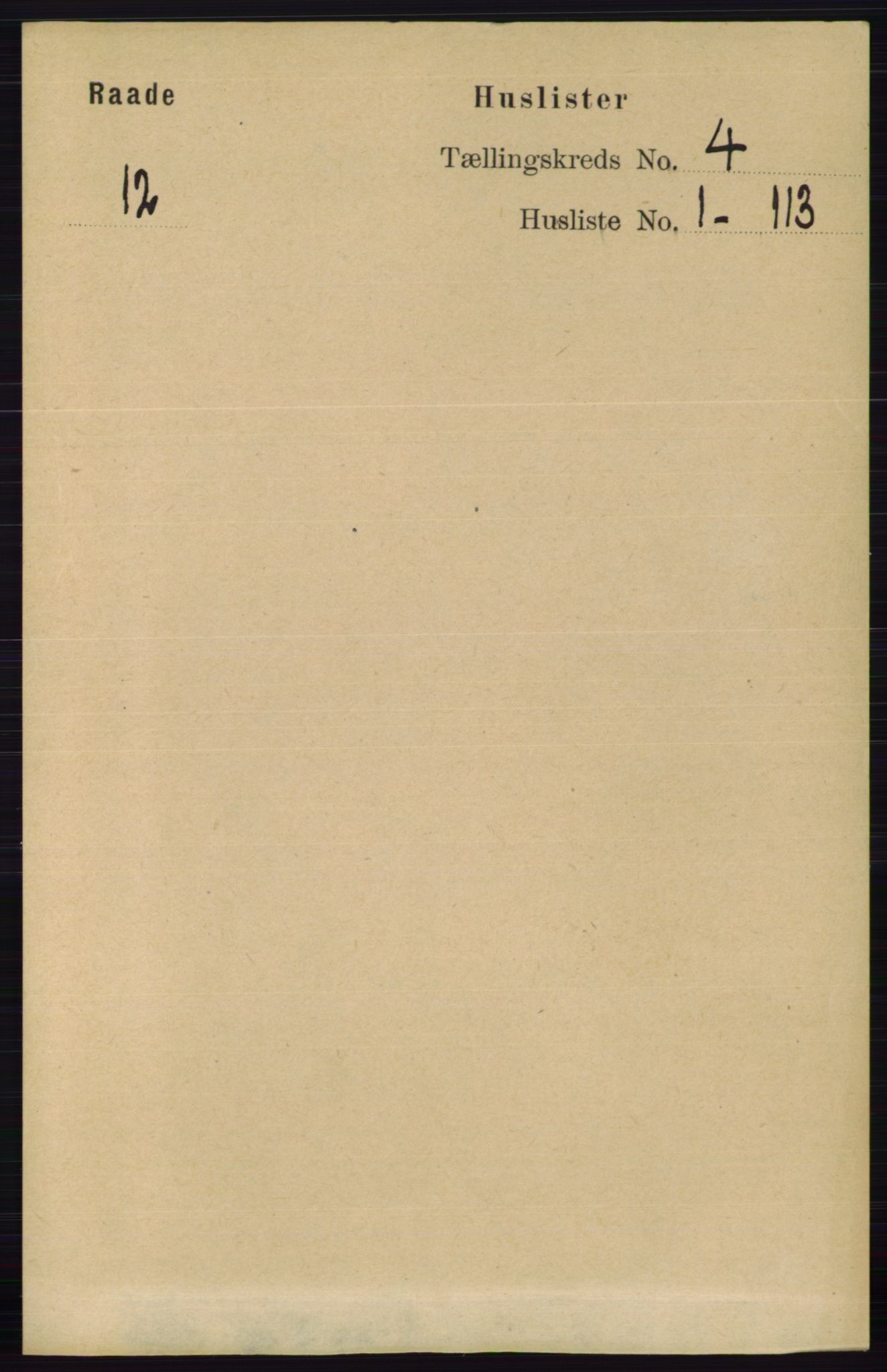 RA, Folketelling 1891 for 0135 Råde herred, 1891, s. 1737
