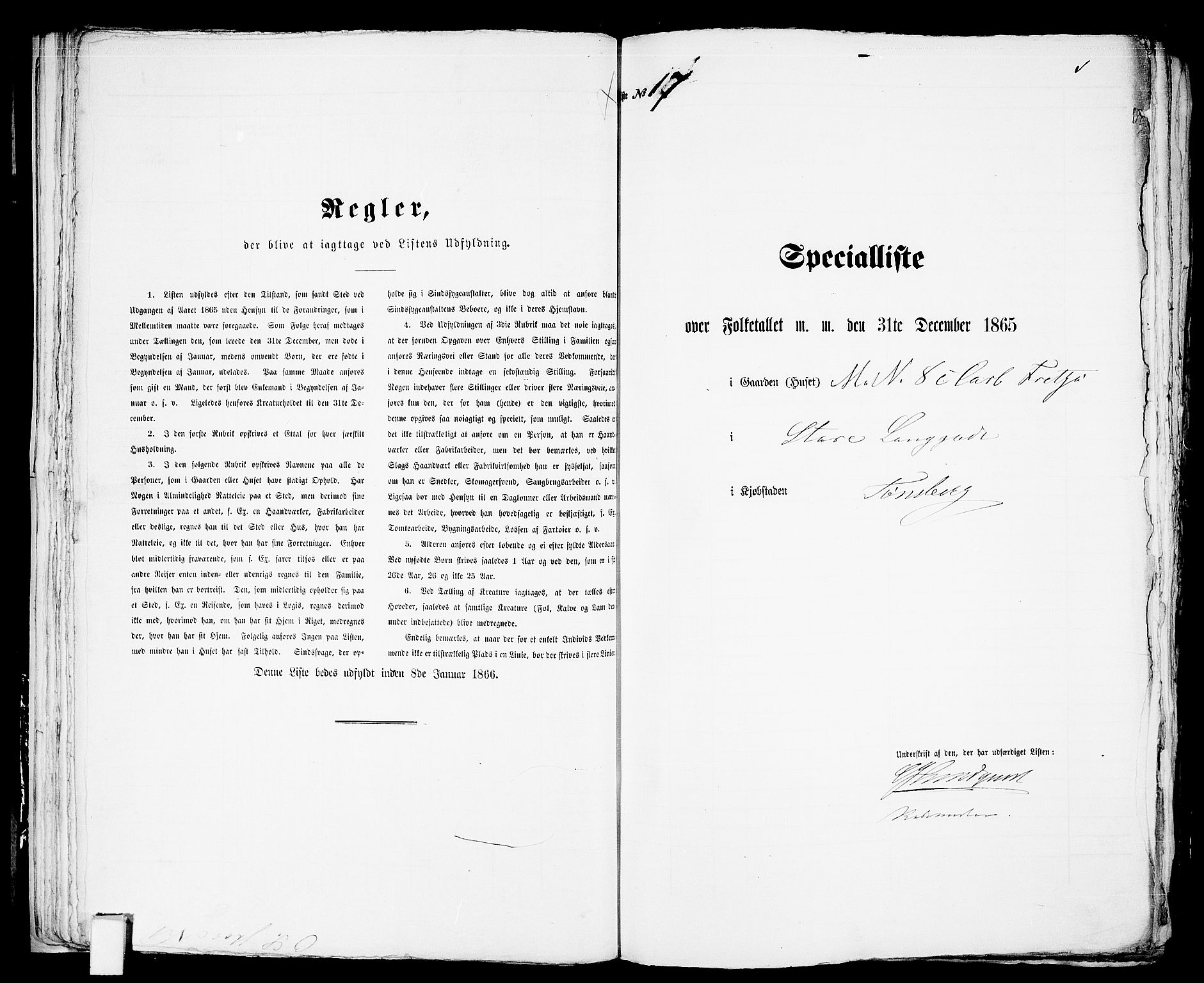 RA, Folketelling 1865 for 0705P Tønsberg prestegjeld, 1865, s. 44