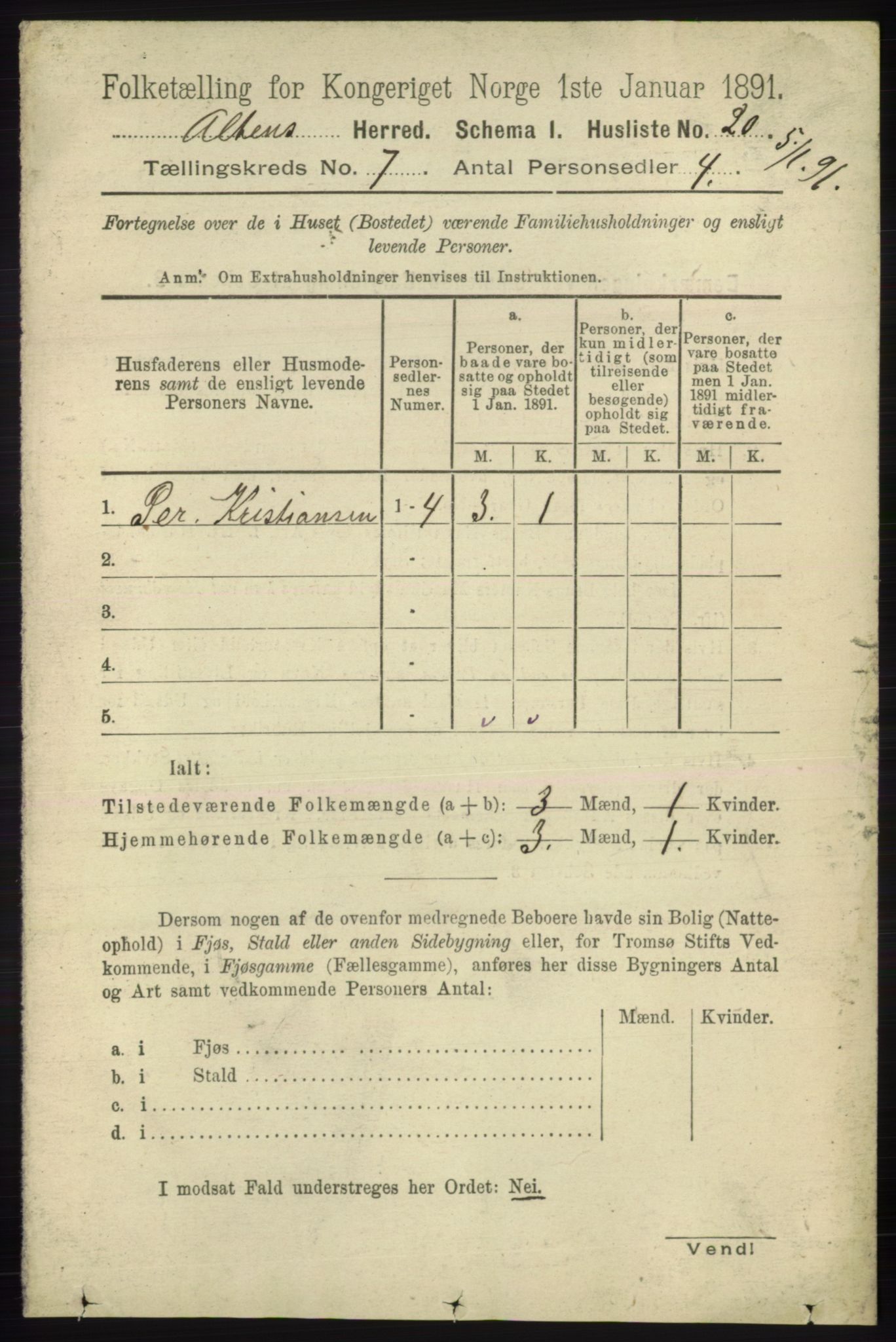 RA, Folketelling 1891 for 2012 Alta herred, 1891, s. 2059