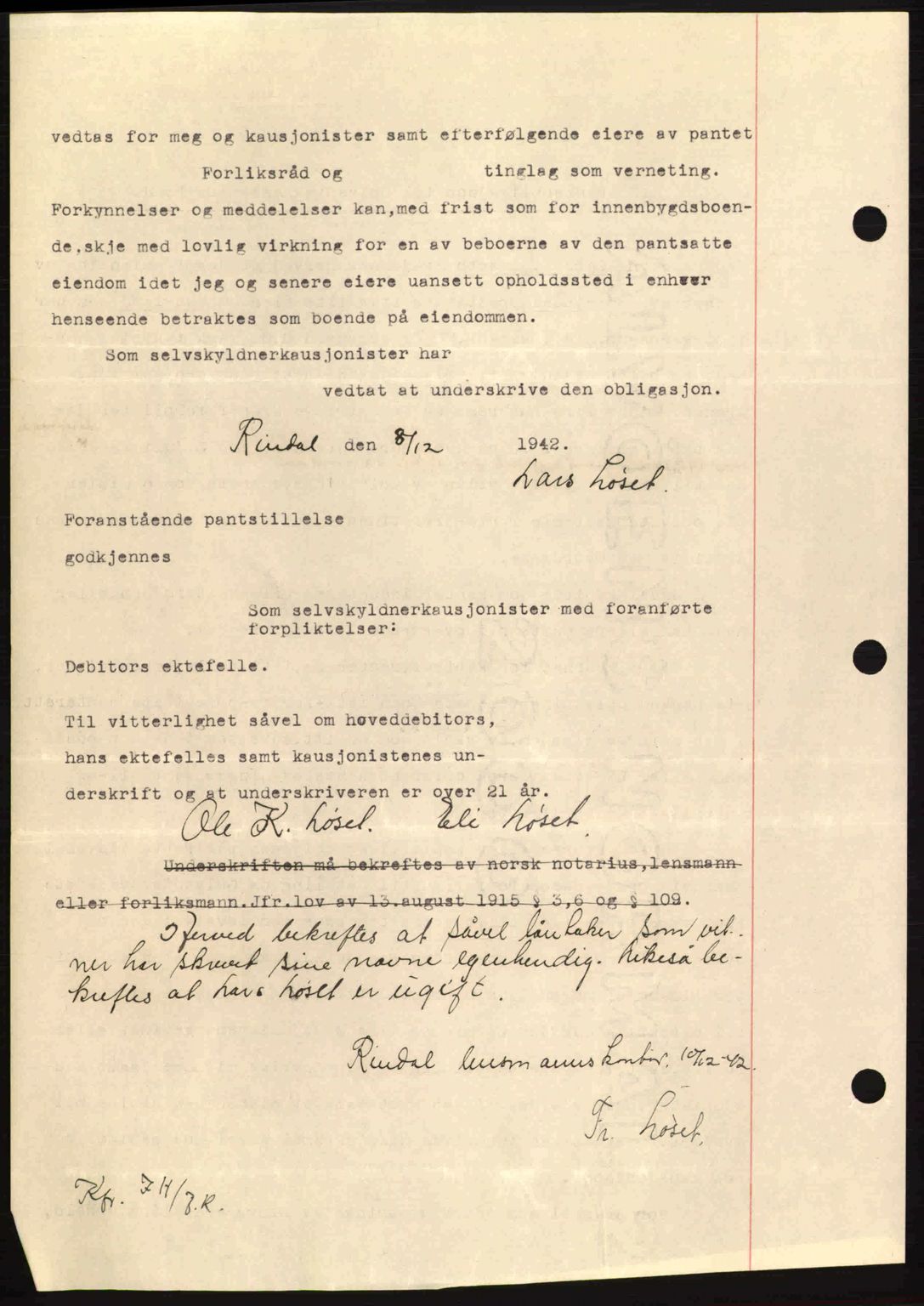 Nordmøre sorenskriveri, AV/SAT-A-4132/1/2/2Ca: Pantebok nr. B90, 1942-1943, Dagboknr: 136/1943