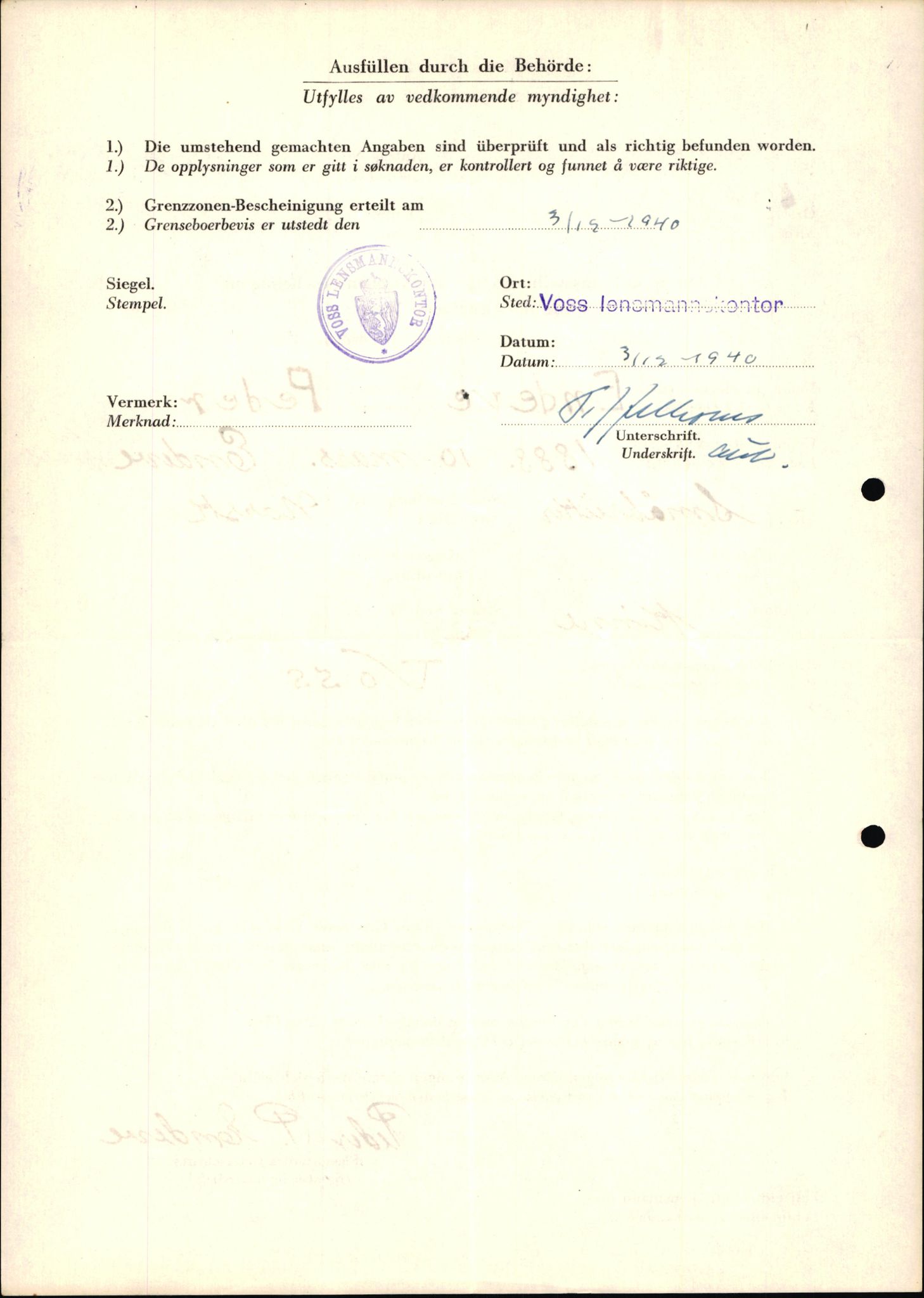 Lensmannen i Voss, AV/SAB-A-35801/0026/L0008: Søknader om grensebuarbevis, 5501 - 6500, 1940-1945, s. 46