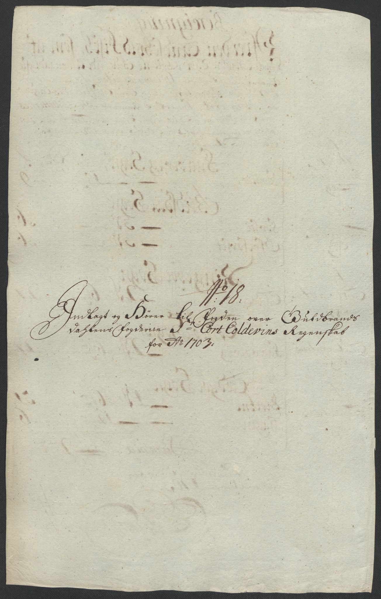 Rentekammeret inntil 1814, Reviderte regnskaper, Fogderegnskap, RA/EA-4092/R17/L1176: Fogderegnskap Gudbrandsdal, 1703, s. 132