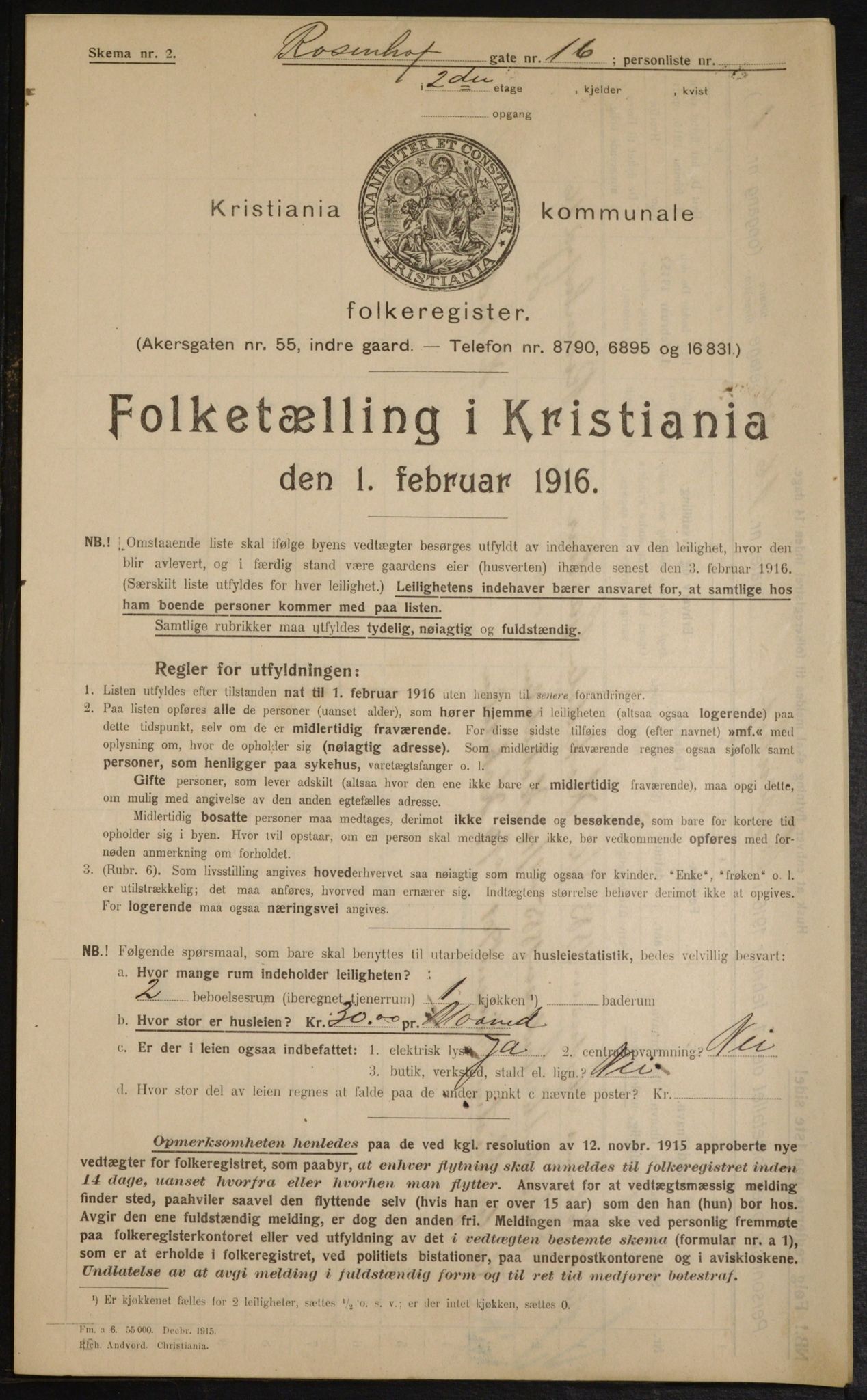 OBA, Kommunal folketelling 1.2.1916 for Kristiania, 1916, s. 86074