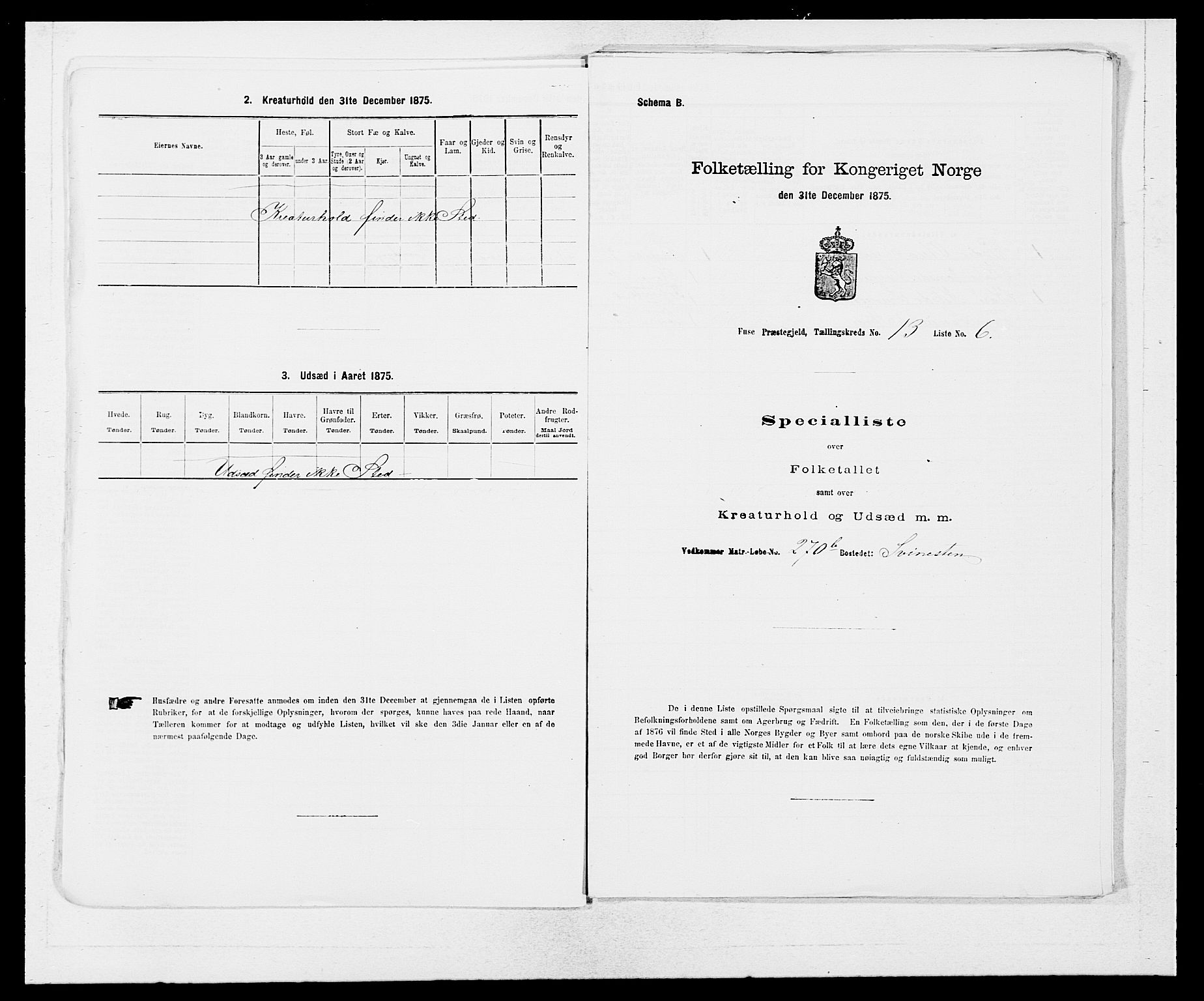 SAB, Folketelling 1875 for 1241P Fusa prestegjeld, 1875, s. 986