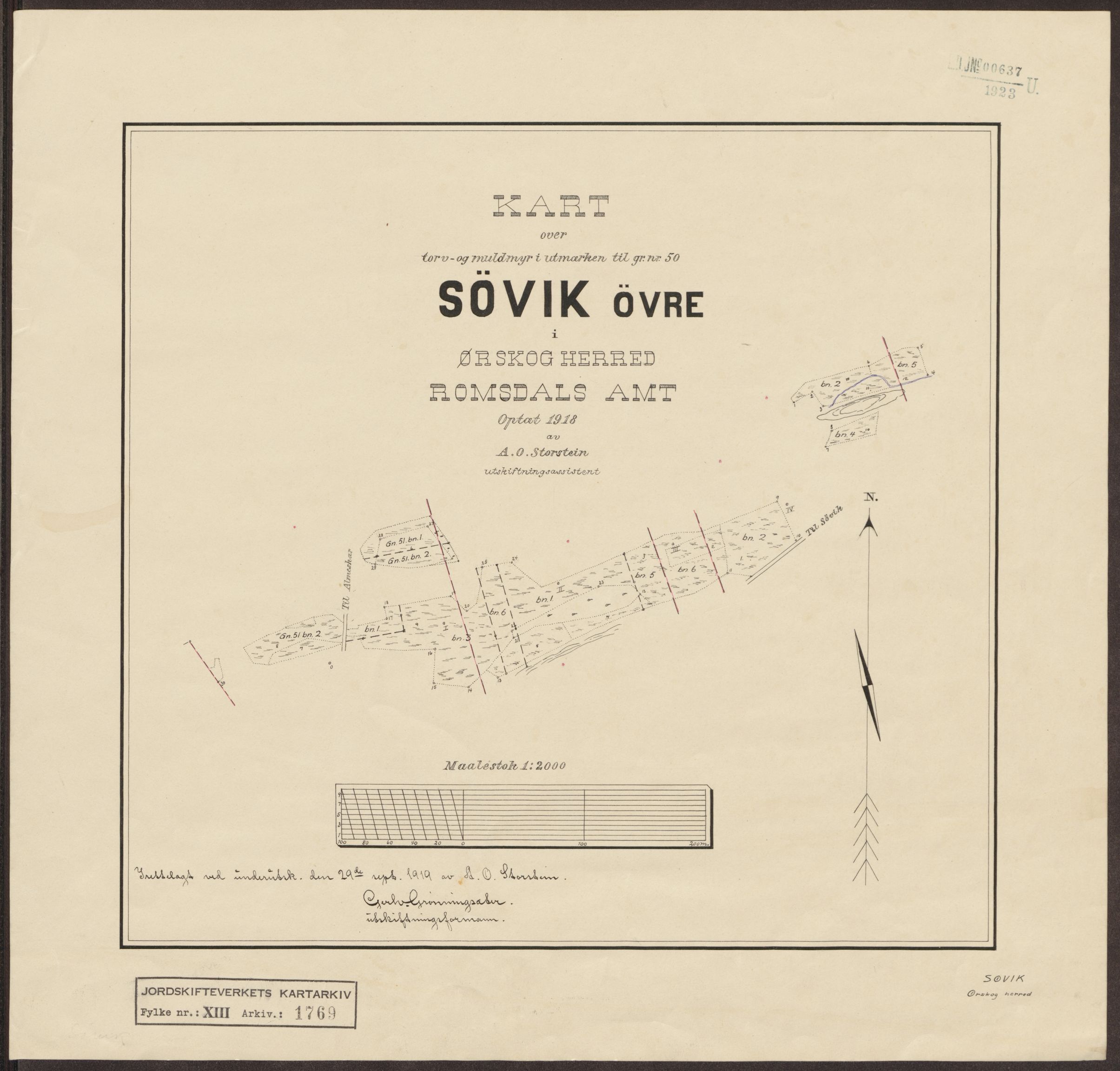 Jordskifteverkets kartarkiv, AV/RA-S-3929/T, 1859-1988, s. 2111