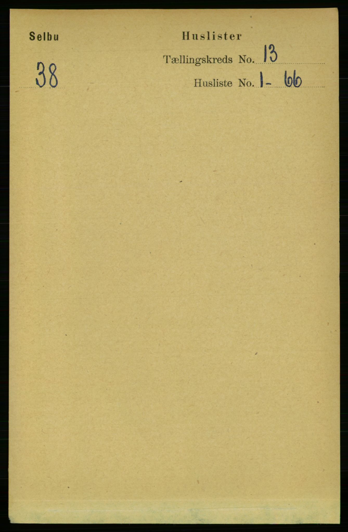 RA, Folketelling 1891 for 1664 Selbu herred, 1891, s. 4535