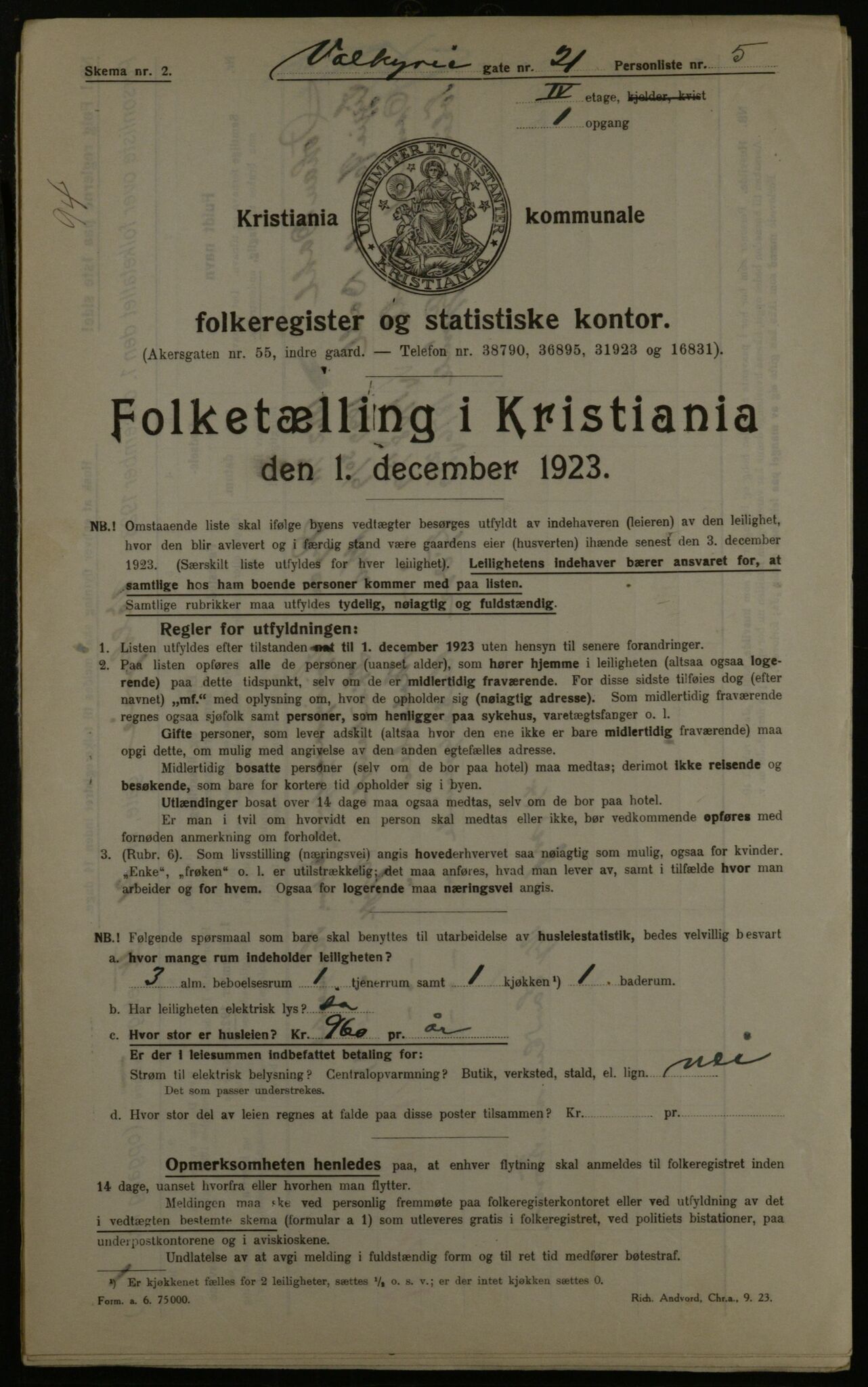 OBA, Kommunal folketelling 1.12.1923 for Kristiania, 1923, s. 134641