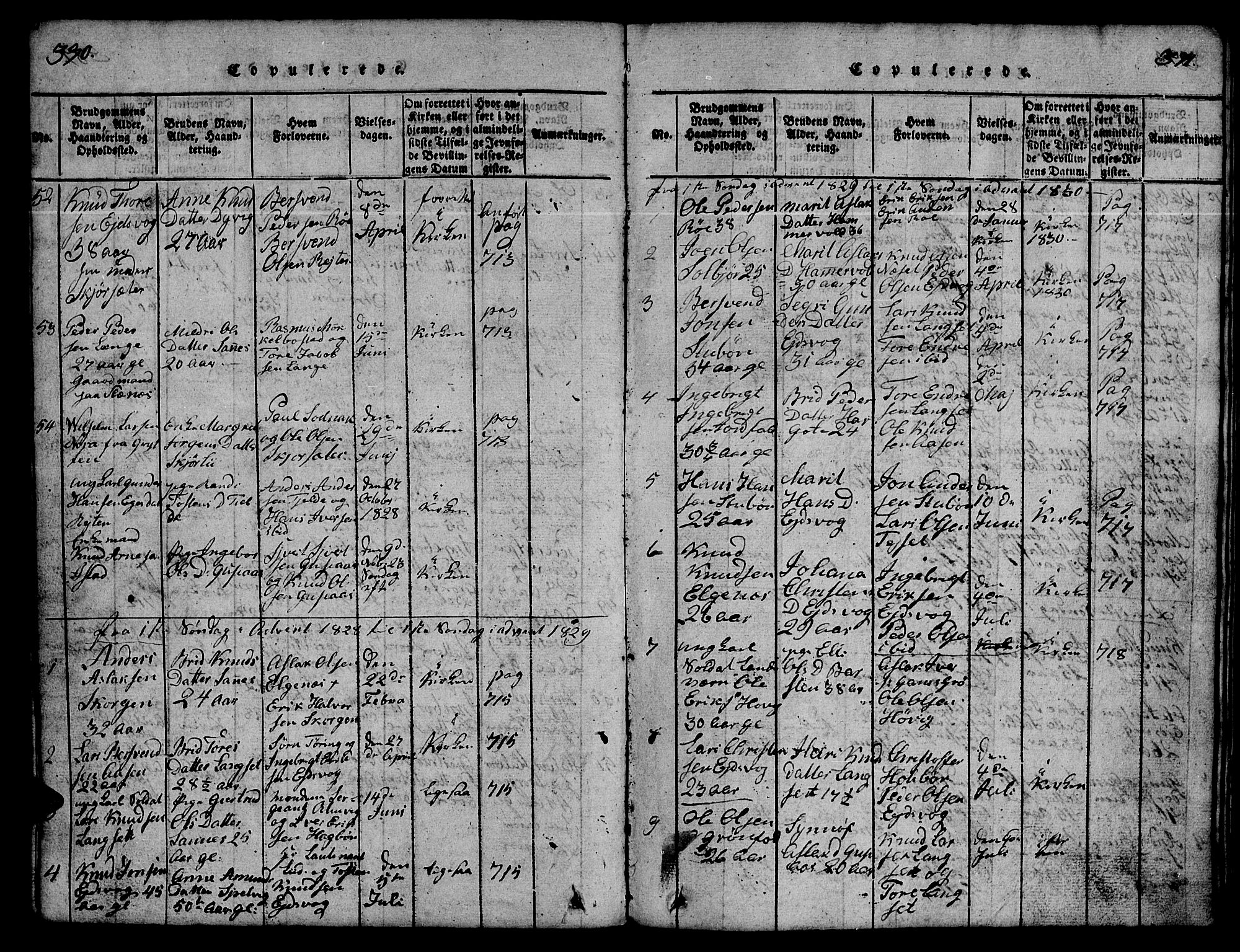 Ministerialprotokoller, klokkerbøker og fødselsregistre - Møre og Romsdal, SAT/A-1454/551/L0629: Klokkerbok nr. 551C01, 1818-1839, s. 390-391