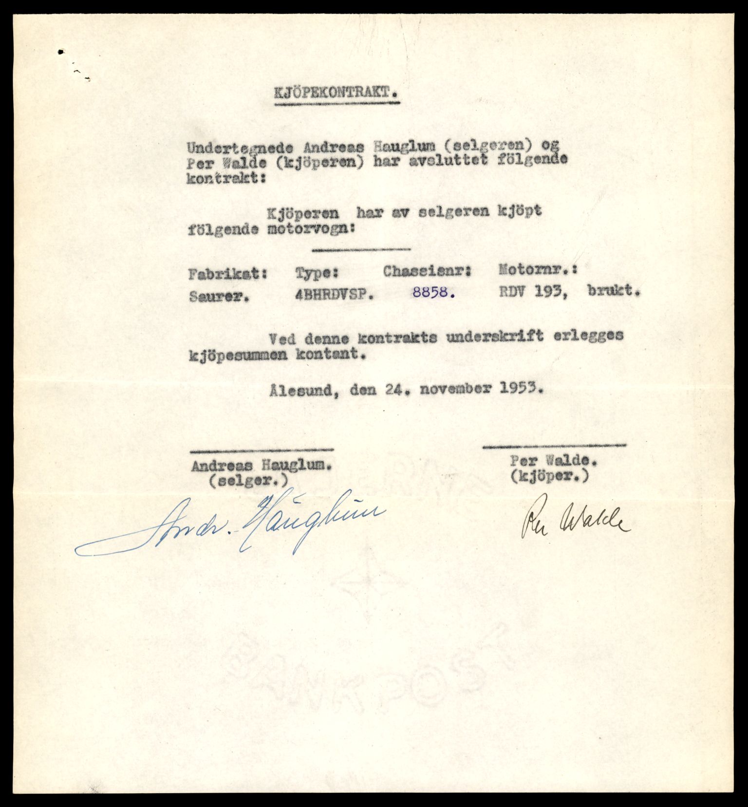 Møre og Romsdal vegkontor - Ålesund trafikkstasjon, AV/SAT-A-4099/F/Fe/L0033: Registreringskort for kjøretøy T 12151 - T 12474, 1927-1998, s. 2981