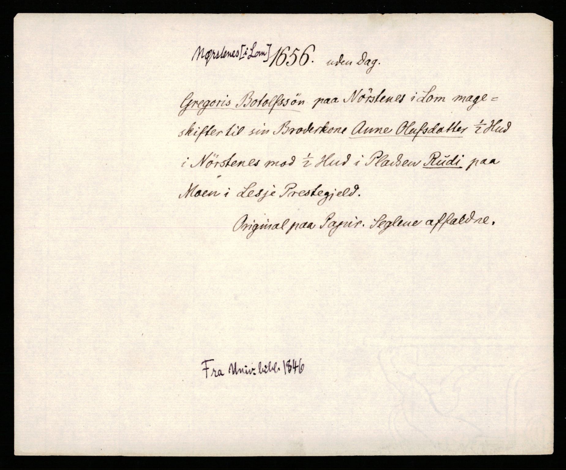 Riksarkivets diplomsamling, AV/RA-EA-5965/F35/F35b/L0010: Riksarkivets diplomer, seddelregister, 1656-1670, s. 59