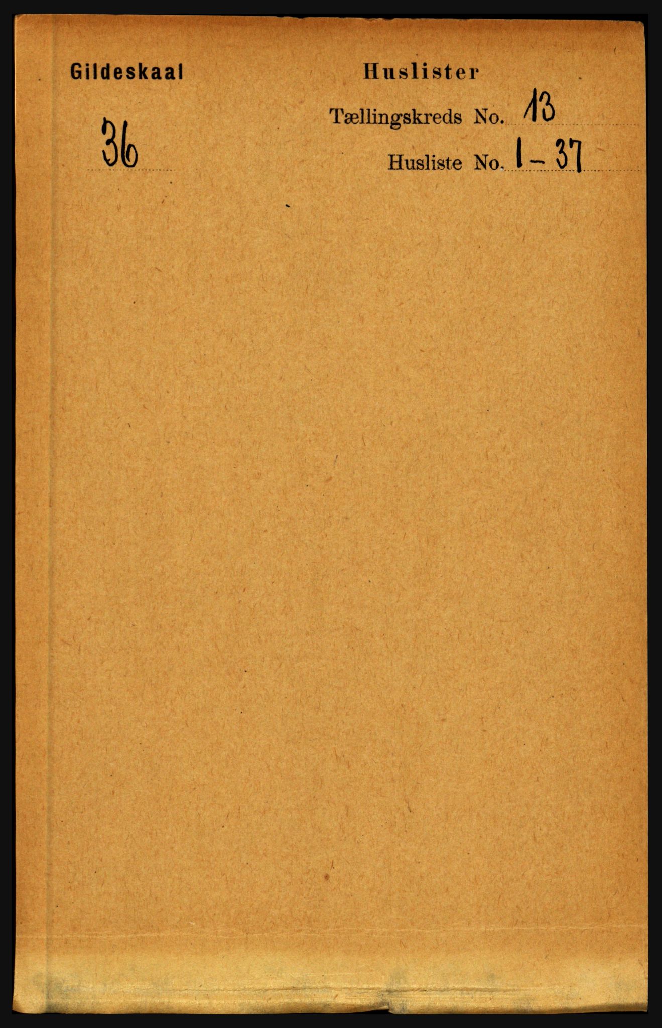 RA, Folketelling 1891 for 1838 Gildeskål herred, 1891, s. 4046