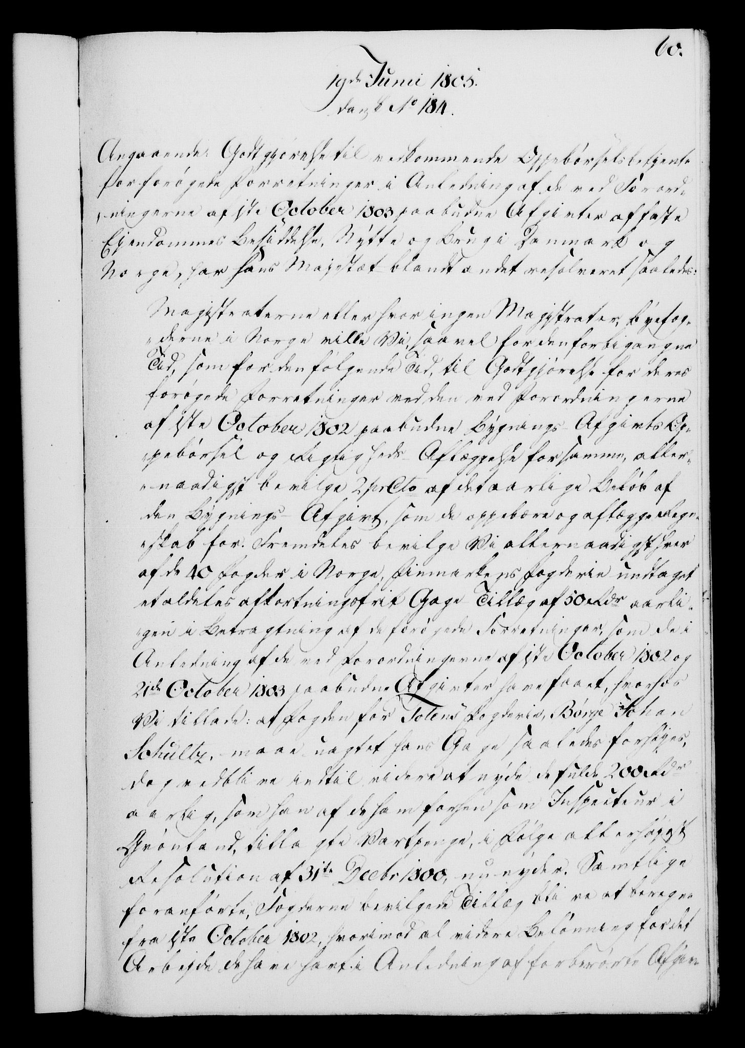 Rentekammeret, Kammerkanselliet, RA/EA-3111/G/Gf/Gfa/L0087: Norsk relasjons- og resolusjonsprotokoll (merket RK 52.87), 1805, s. 344