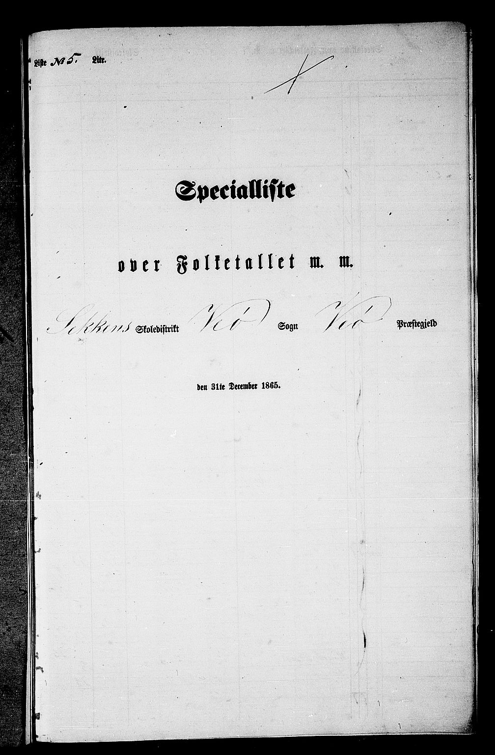 RA, Folketelling 1865 for 1541P Veøy prestegjeld, 1865, s. 88