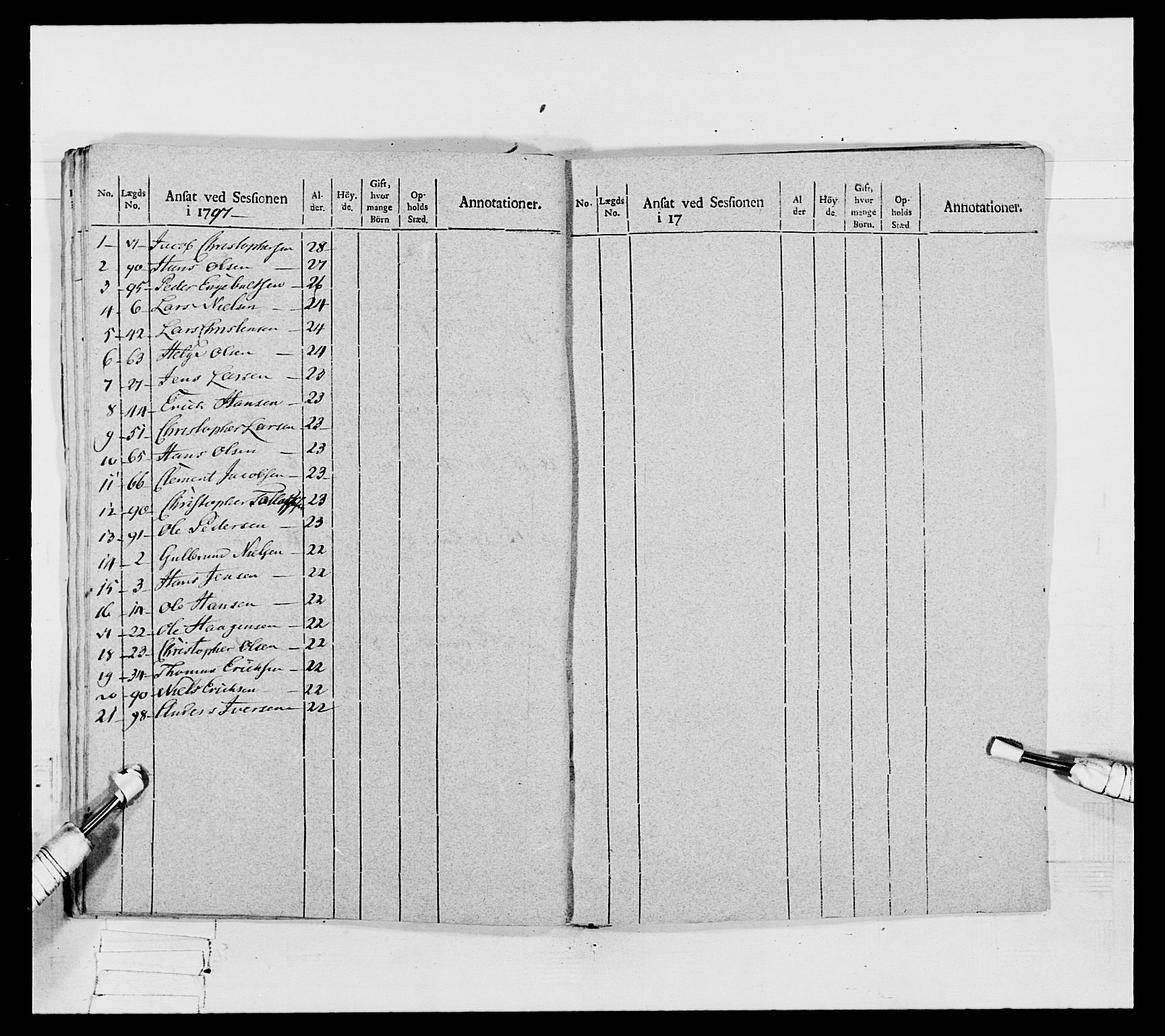 Generalitets- og kommissariatskollegiet, Det kongelige norske kommissariatskollegium, AV/RA-EA-5420/E/Eh/L0067: Opplandske nasjonale infanteriregiment, 1789-1797, s. 595