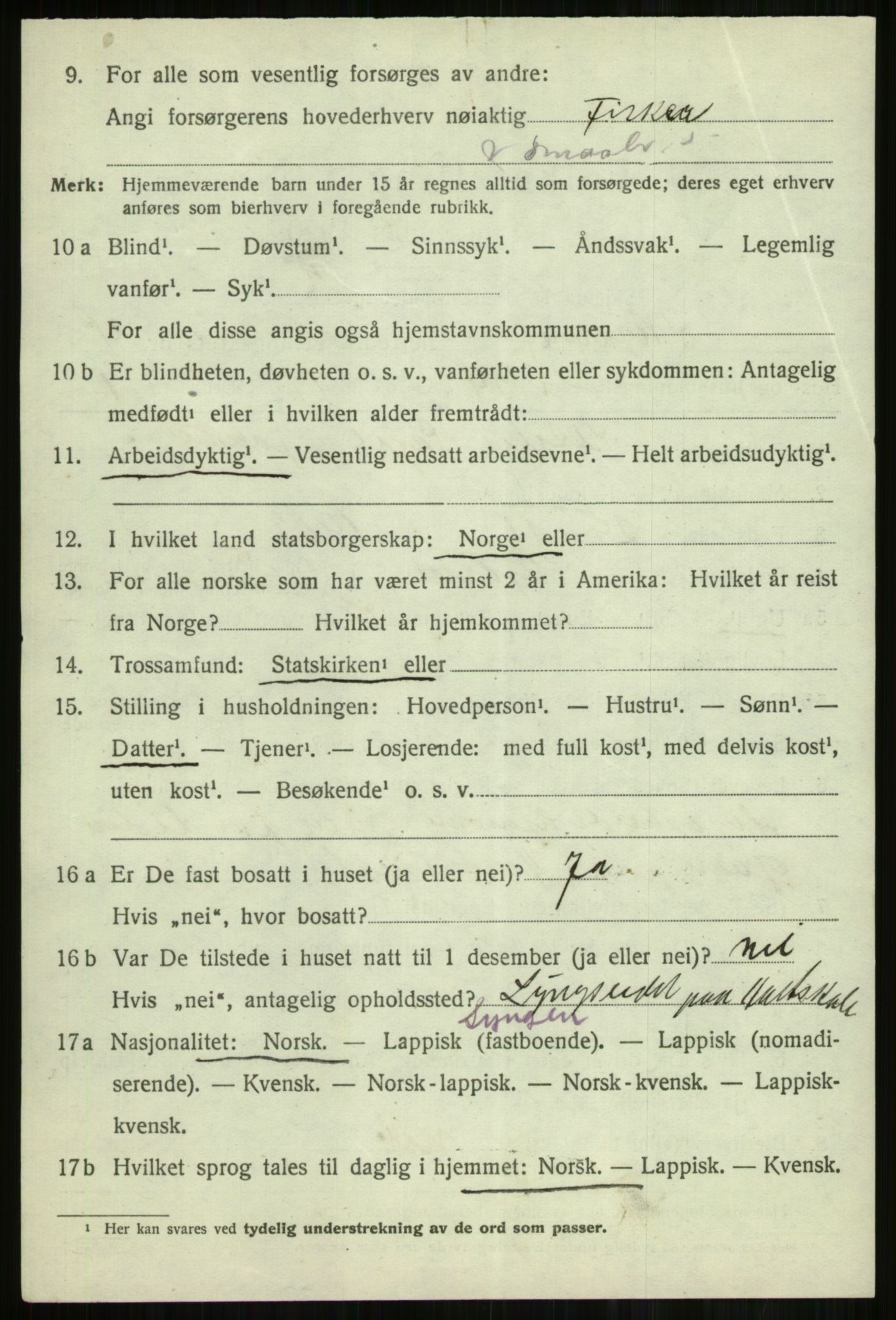 SATØ, Folketelling 1920 for 1941 Skjervøy herred, 1920, s. 2890