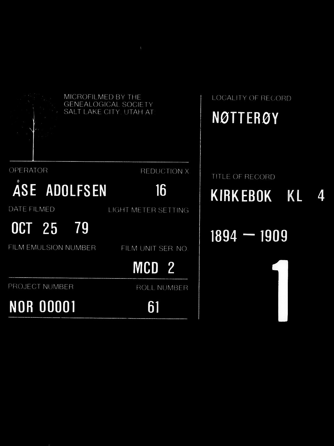 Nøtterøy kirkebøker, AV/SAKO-A-354/G/Ga/L0004: Klokkerbok nr. I 4, 1894-1909