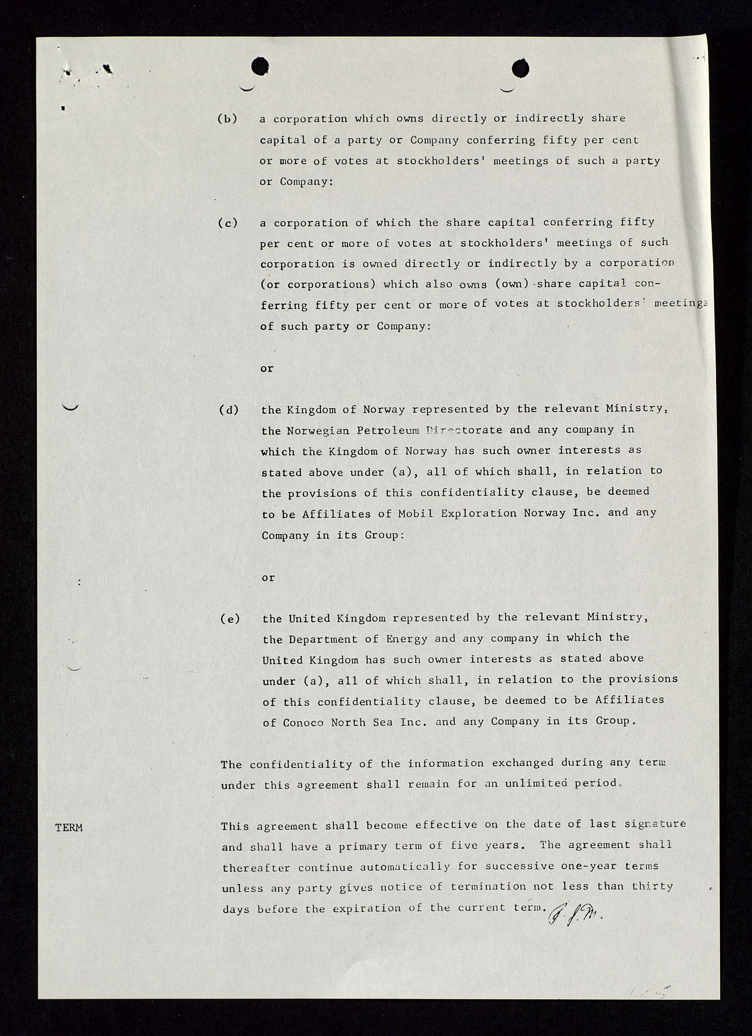 Pa 1578 - Mobil Exploration Norway Incorporated, AV/SAST-A-102024/4/D/Da/L0115: S.E. Smith - Sak og korrespondanse, 1974-1981, s. 448