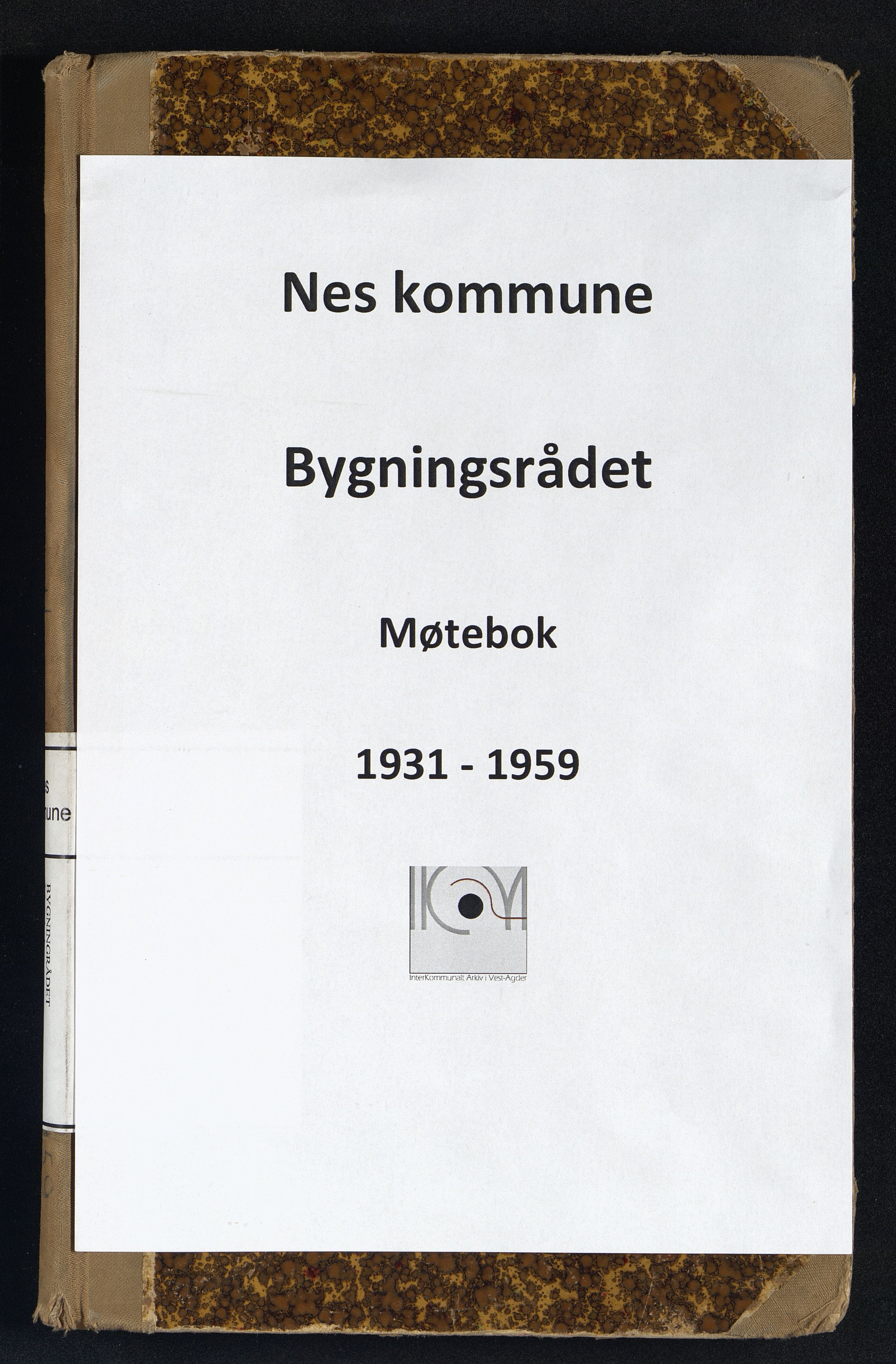 Nes kommune - Bygningsrådet, IKAV/1004NE710/A/L0001: Møtebok (d), 1931-1959