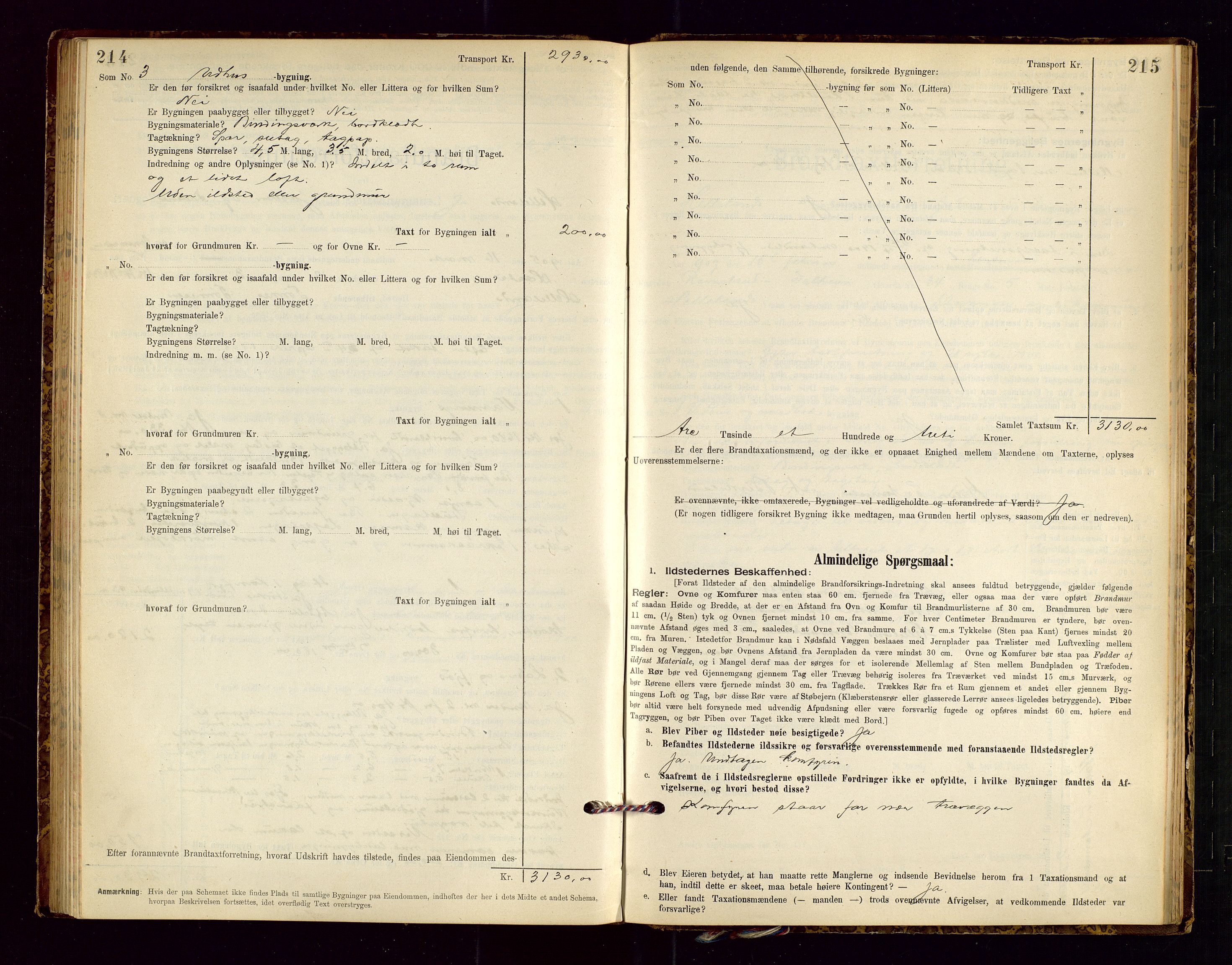 Helleland lensmannskontor, AV/SAST-A-100209/Gob/L0001: "Brandtaxationsprotokol", 1896-1919, s. 214-215