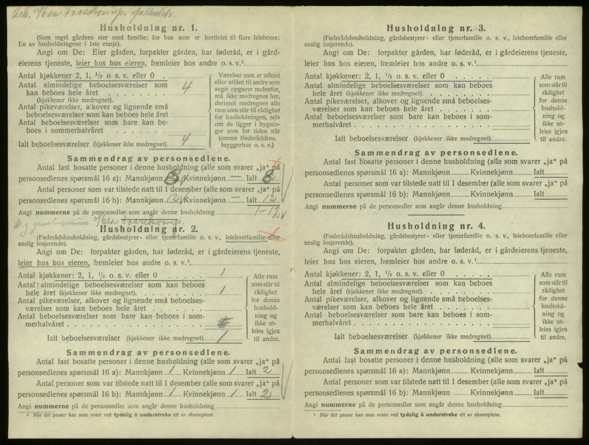 SAB, Folketelling 1920 for 1233 Ulvik herred, 1920, s. 28