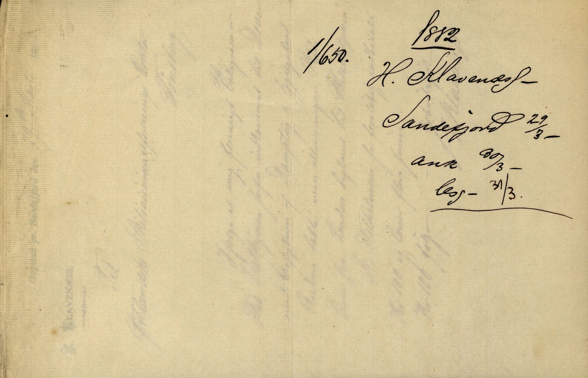 Pa 63 - Østlandske skibsassuranceforening, VEMU/A-1079/G/Ga/L0015/0013: Havaridokumenter / Venice, Isbjørn, Varnæs, Valkyrien, 1882, s. 64