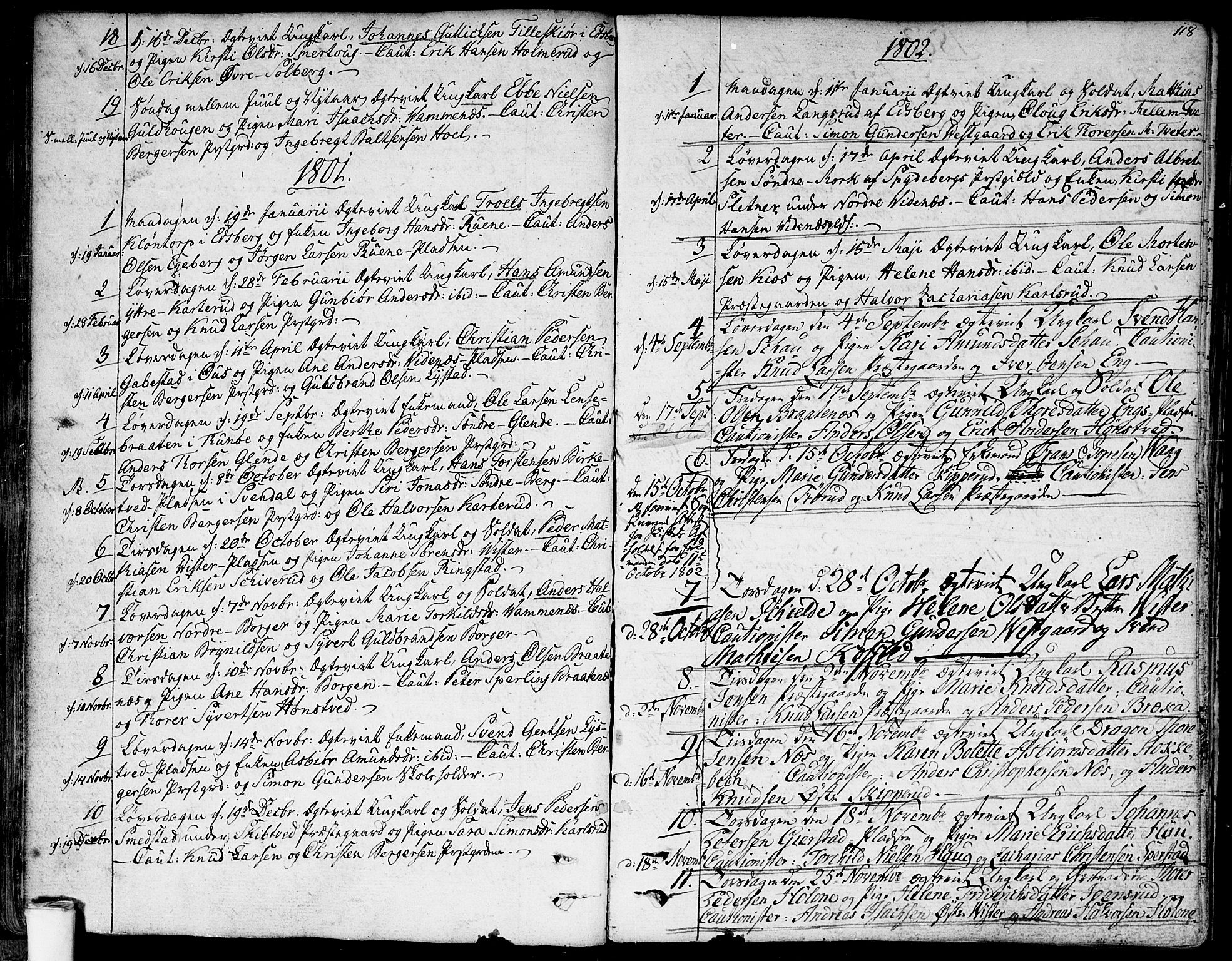 Skiptvet prestekontor Kirkebøker, AV/SAO-A-20009/F/Fa/L0004: Ministerialbok nr. 4, 1794-1814, s. 118