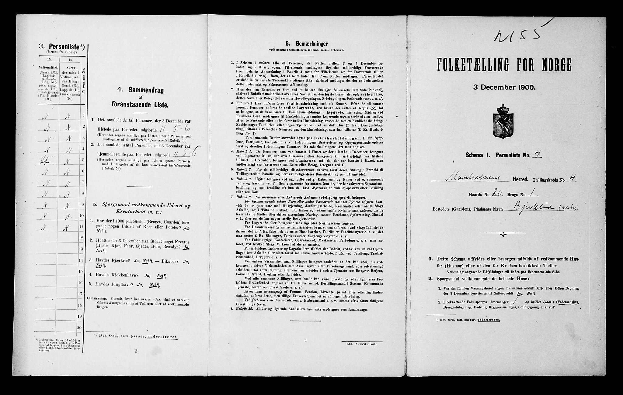 SATØ, Folketelling 1900 for 1924 Målselv herred, 1900, s. 352