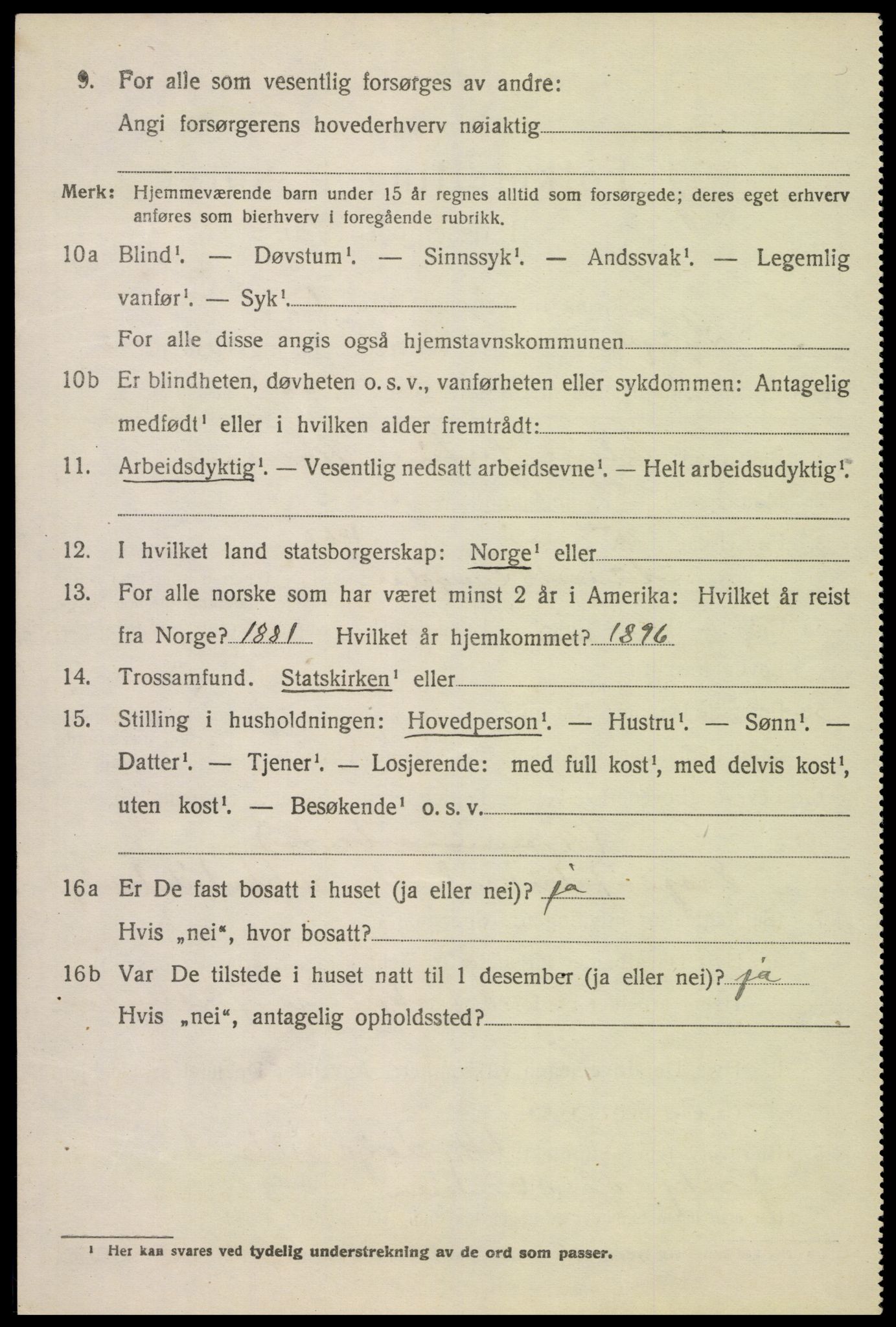 SAK, Folketelling 1920 for 1032 Lyngdal herred, 1920, s. 1740