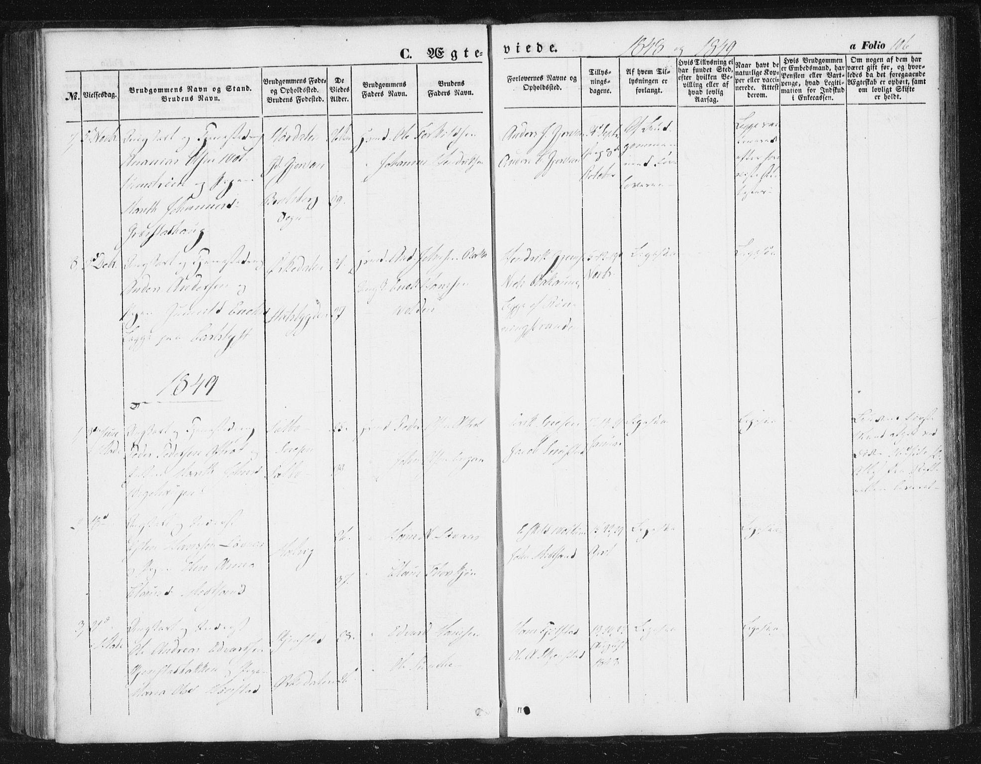 Ministerialprotokoller, klokkerbøker og fødselsregistre - Sør-Trøndelag, SAT/A-1456/616/L0407: Ministerialbok nr. 616A04, 1848-1856, s. 106