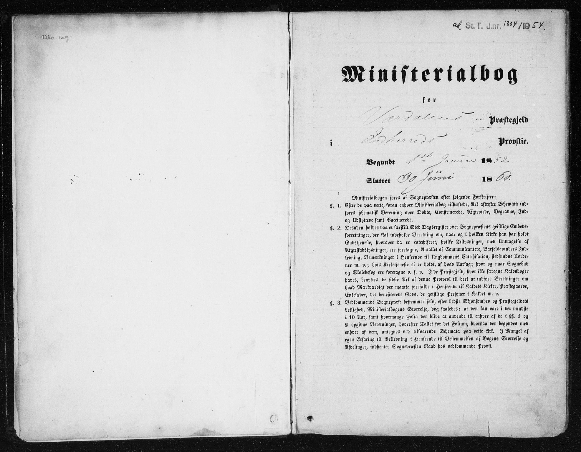 Ministerialprotokoller, klokkerbøker og fødselsregistre - Nord-Trøndelag, SAT/A-1458/723/L0240: Ministerialbok nr. 723A09, 1852-1860