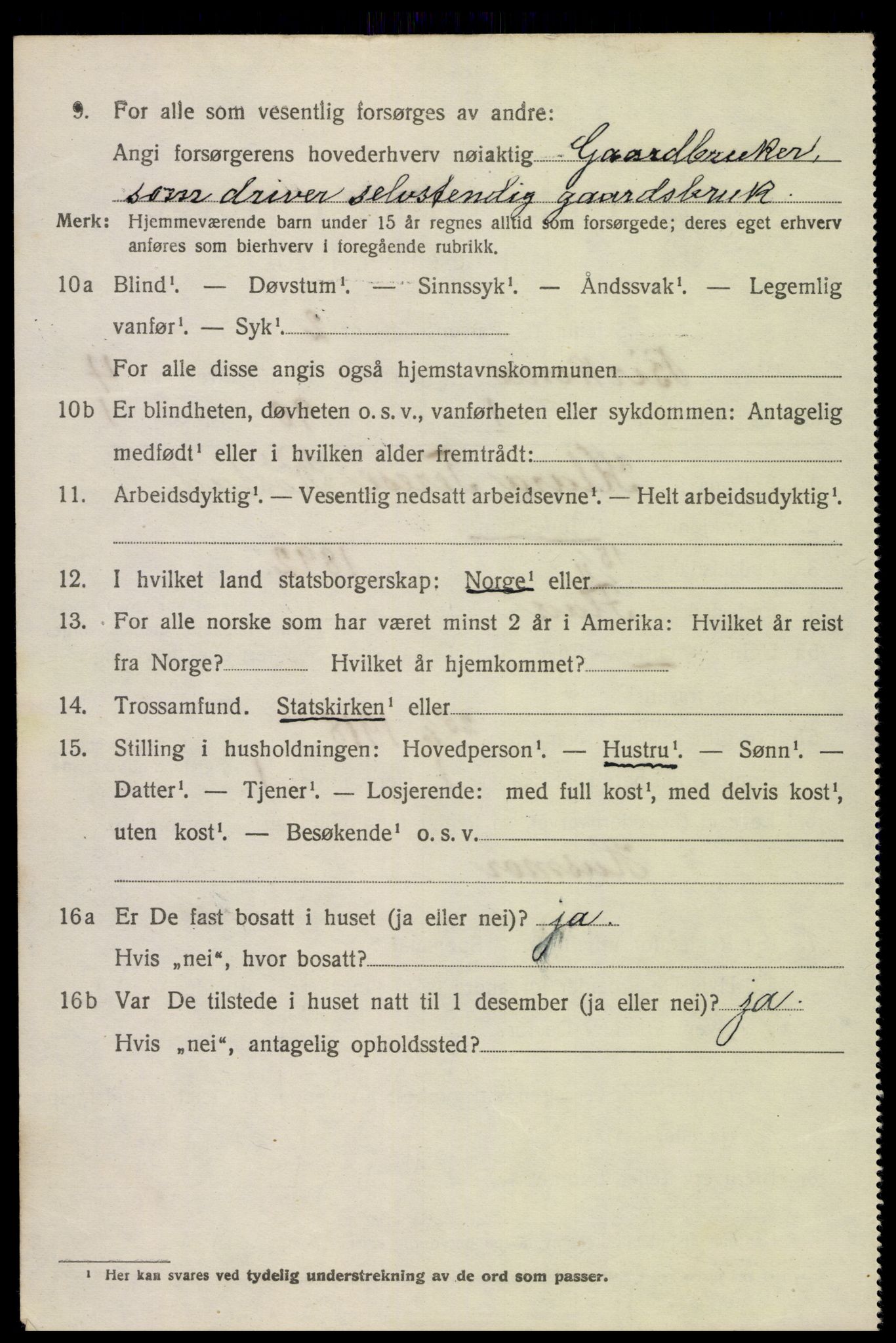 SAK, Folketelling 1920 for 0928 Birkenes herred, 1920, s. 1766