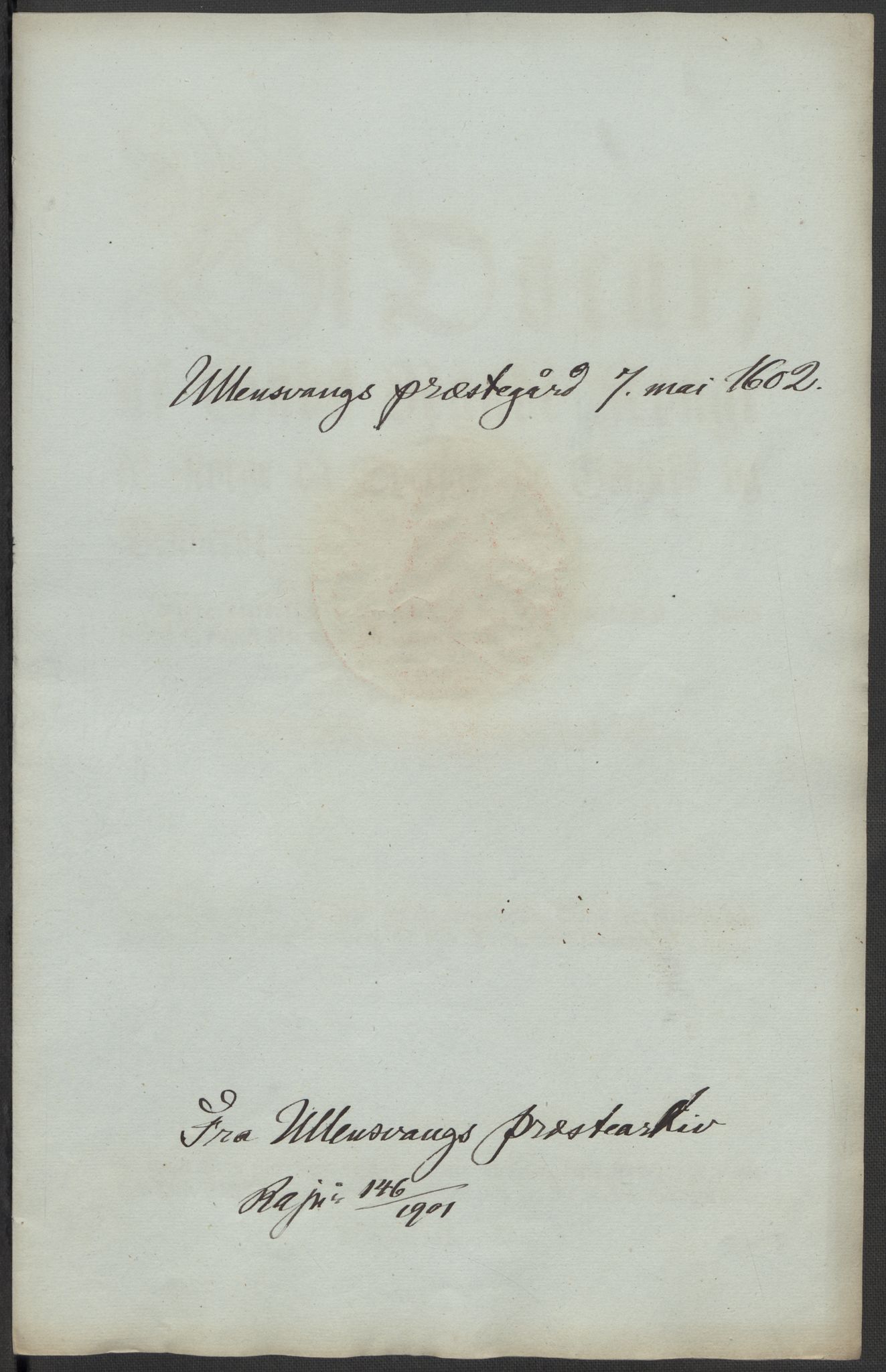 Riksarkivets diplomsamling, RA/EA-5965/F15/L0037: Prestearkiv - Hordaland, 1577-1733, s. 8