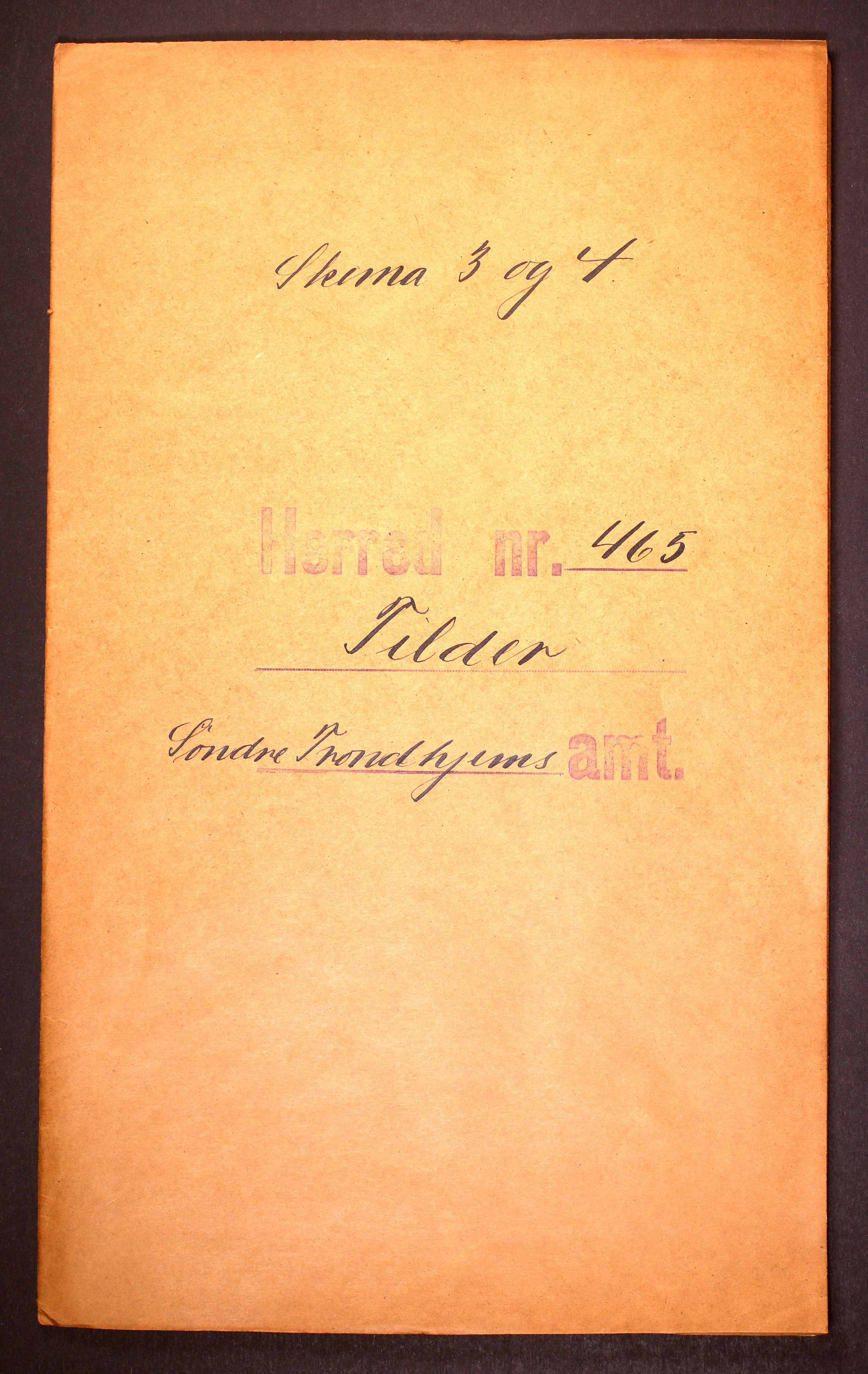 RA, Folketelling 1910 for 1661 Tiller herred, 1910, s. 1