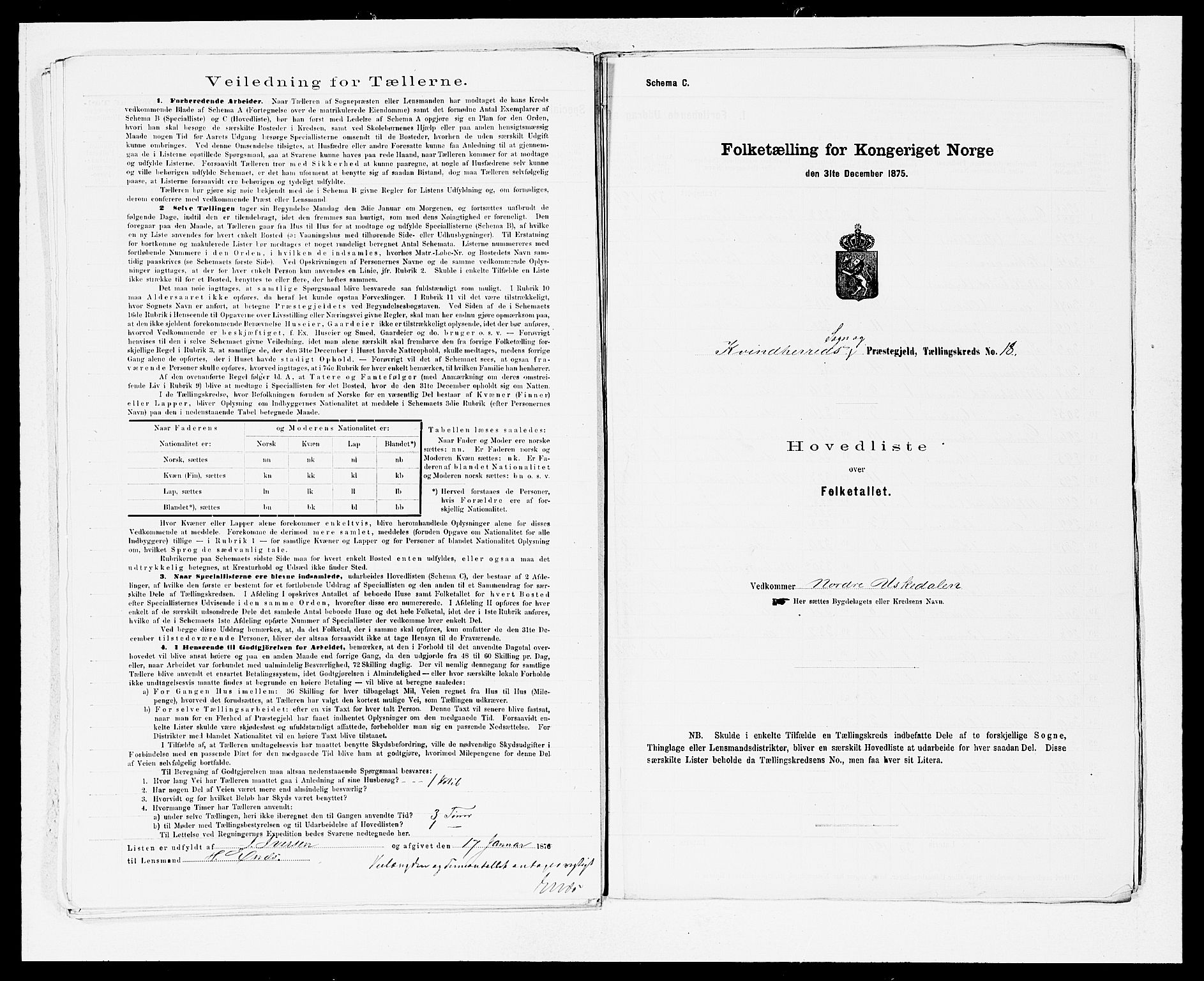 SAB, Folketelling 1875 for 1224P Kvinnherad prestegjeld, 1875, s. 36