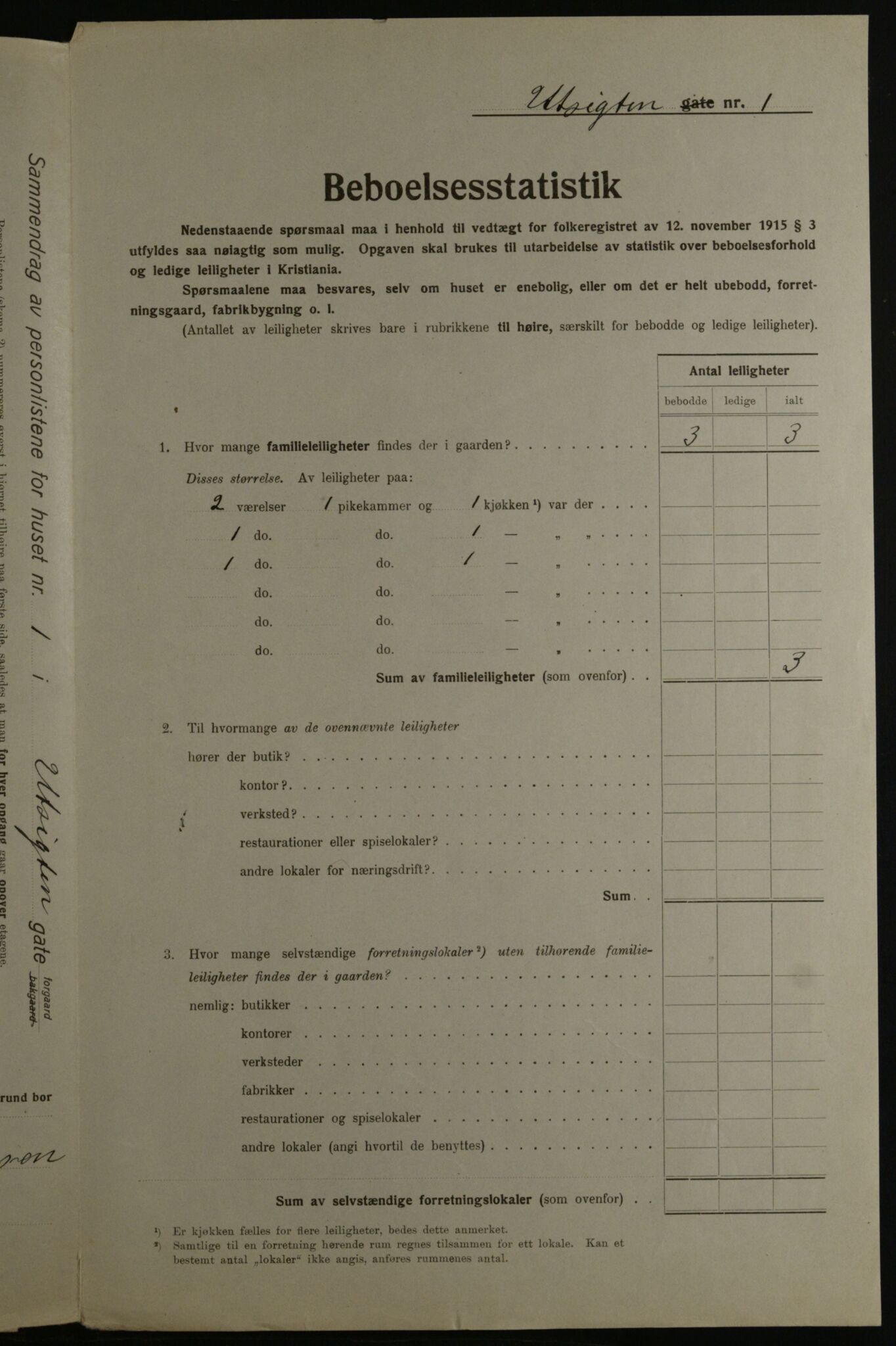 OBA, Kommunal folketelling 1.12.1923 for Kristiania, 1923, s. 134077