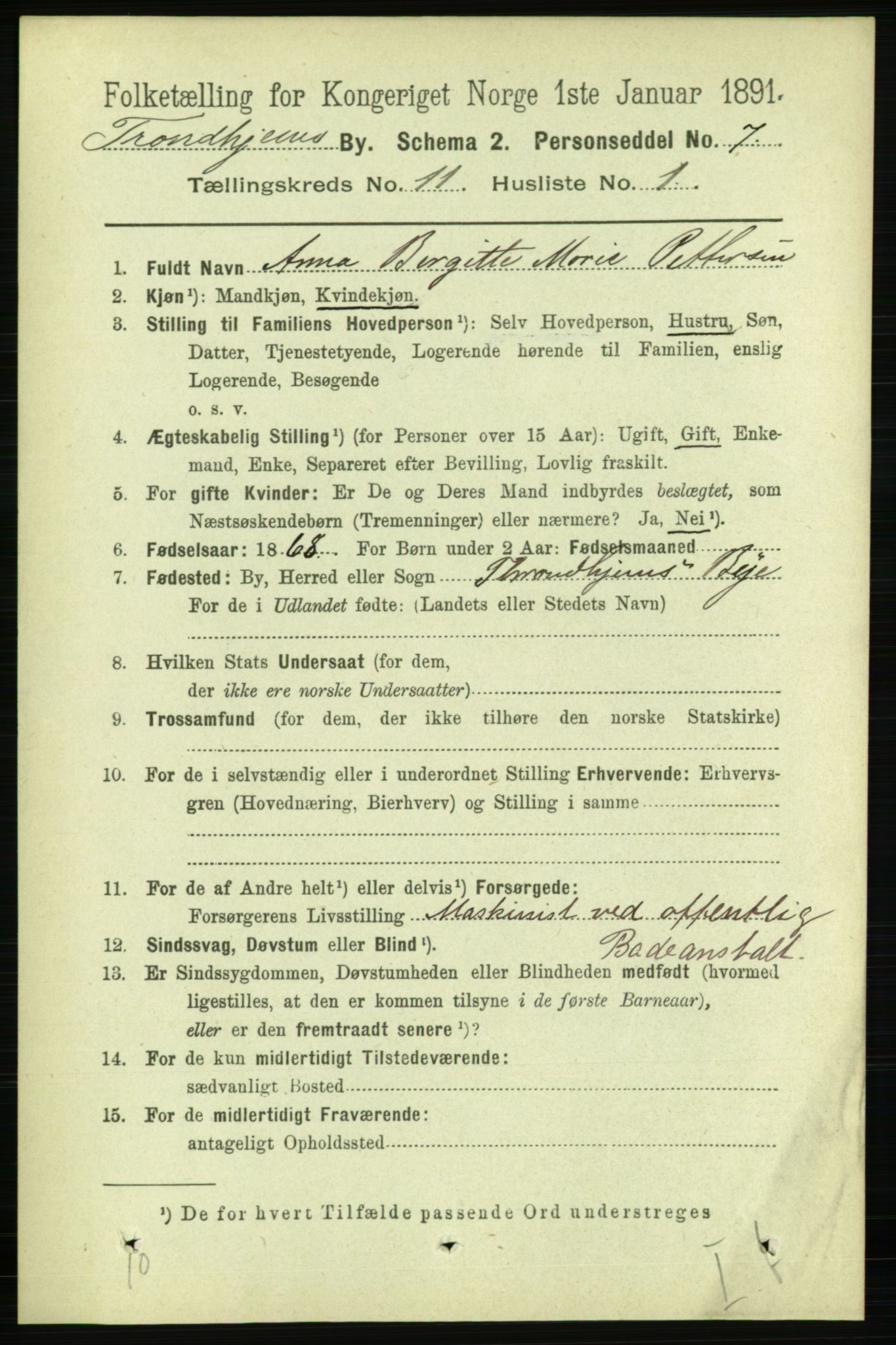 RA, Folketelling 1891 for 1601 Trondheim kjøpstad, 1891, s. 9283