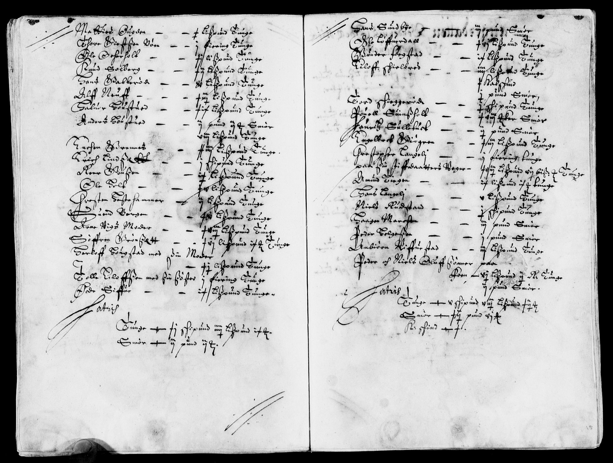 Rentekammeret inntil 1814, Reviderte regnskaper, Lensregnskaper, AV/RA-EA-5023/R/Rb/Rbo/L0025: Tønsberg len, 1643-1645