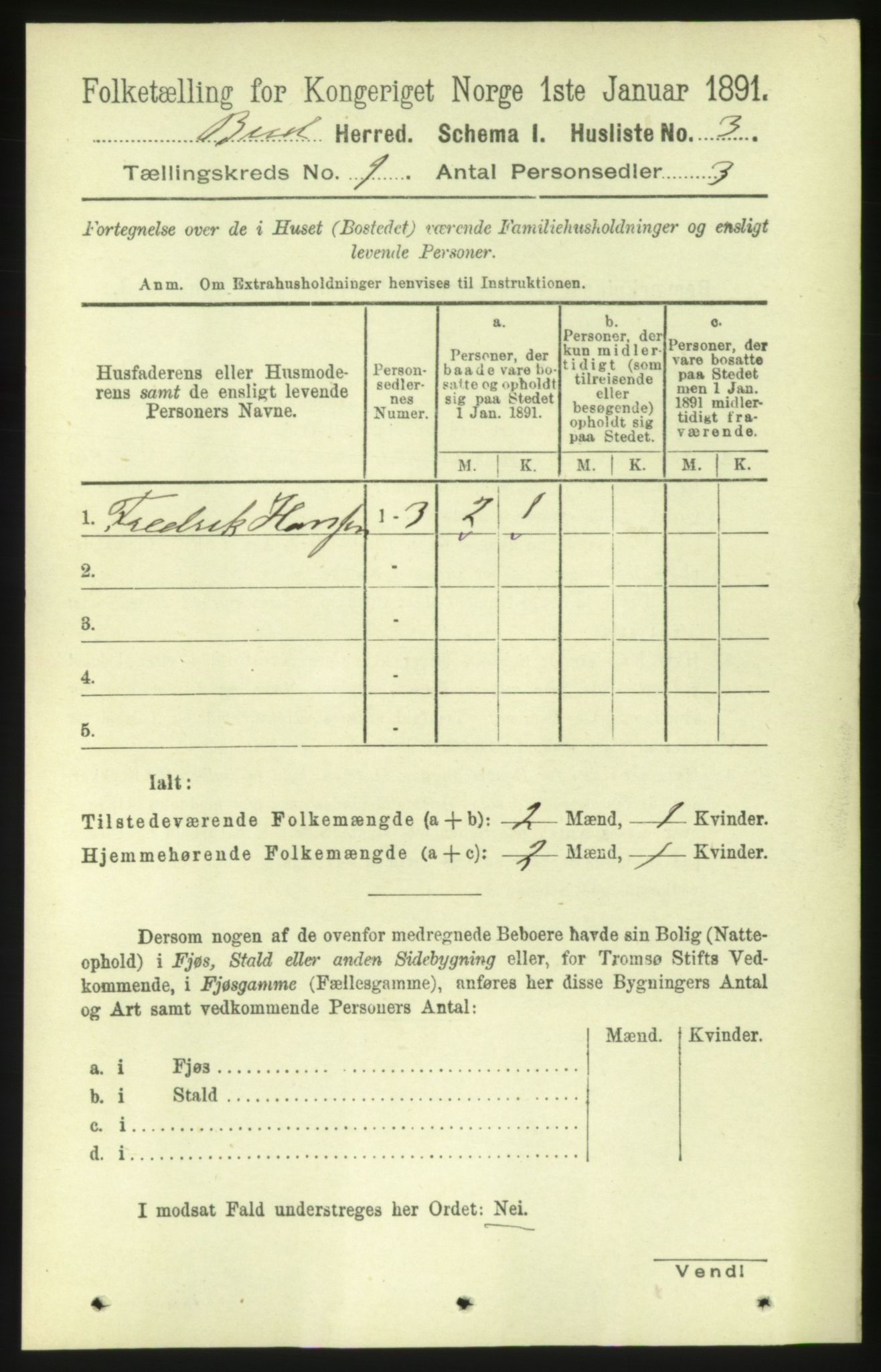 RA, Folketelling 1891 for 1549 Bud herred, 1891, s. 21