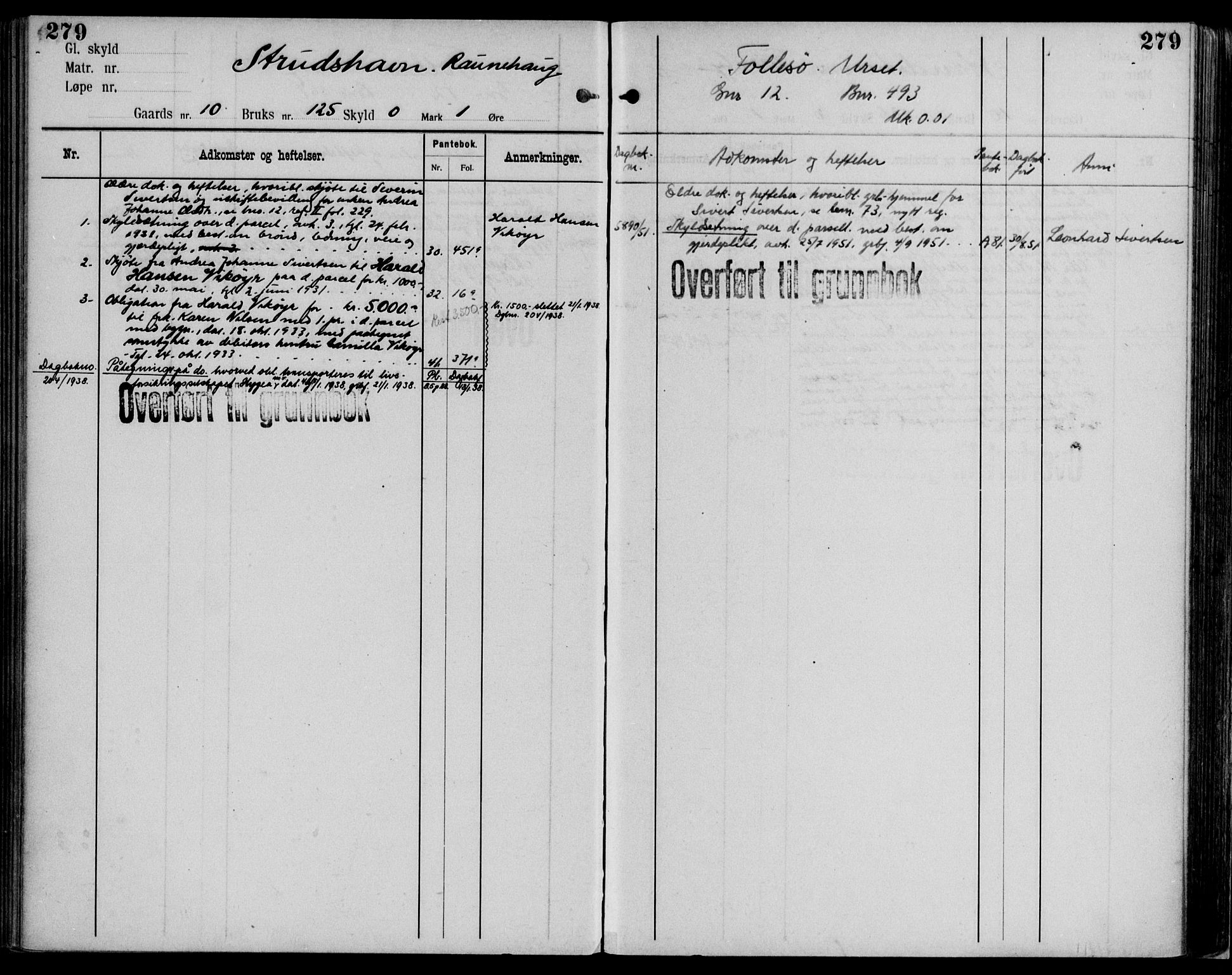 Midhordland sorenskriveri, AV/SAB-A-3001/1/G/Ga/Gab/L0102: Panteregister nr. II.A.b.102, s. 279