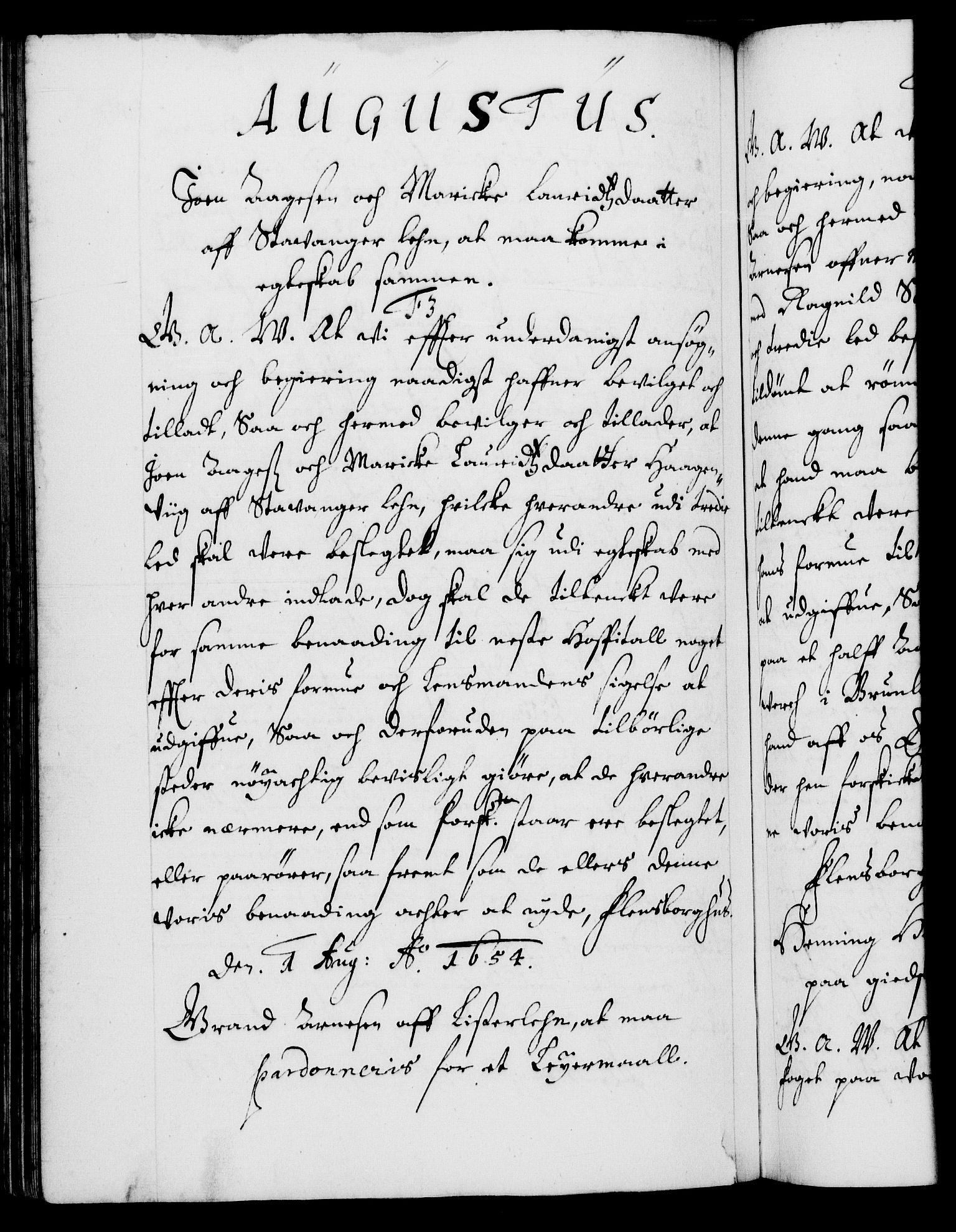 Danske Kanselli 1572-1799, AV/RA-EA-3023/F/Fc/Fca/Fcaa/L0008: Norske registre (mikrofilm), 1651-1656, s. 457b