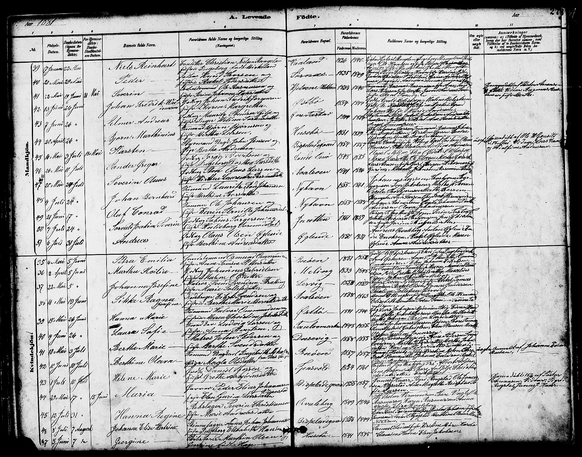 Hetland sokneprestkontor, AV/SAST-A-101826/30/30BB/L0005: Klokkerbok nr. B 5, 1878-1910, s. 27