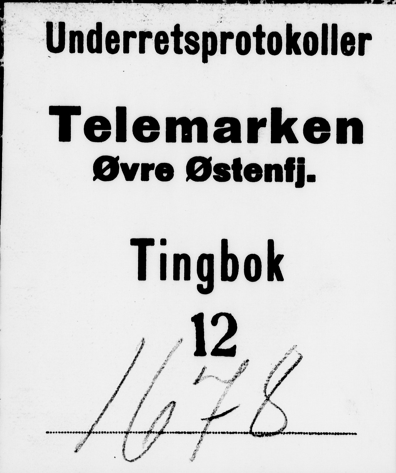 Øvre Telemark østfjelske sorenskriveri, SAKO/A-213/F/Fa/Faa/L0012: Tingbok, 1678