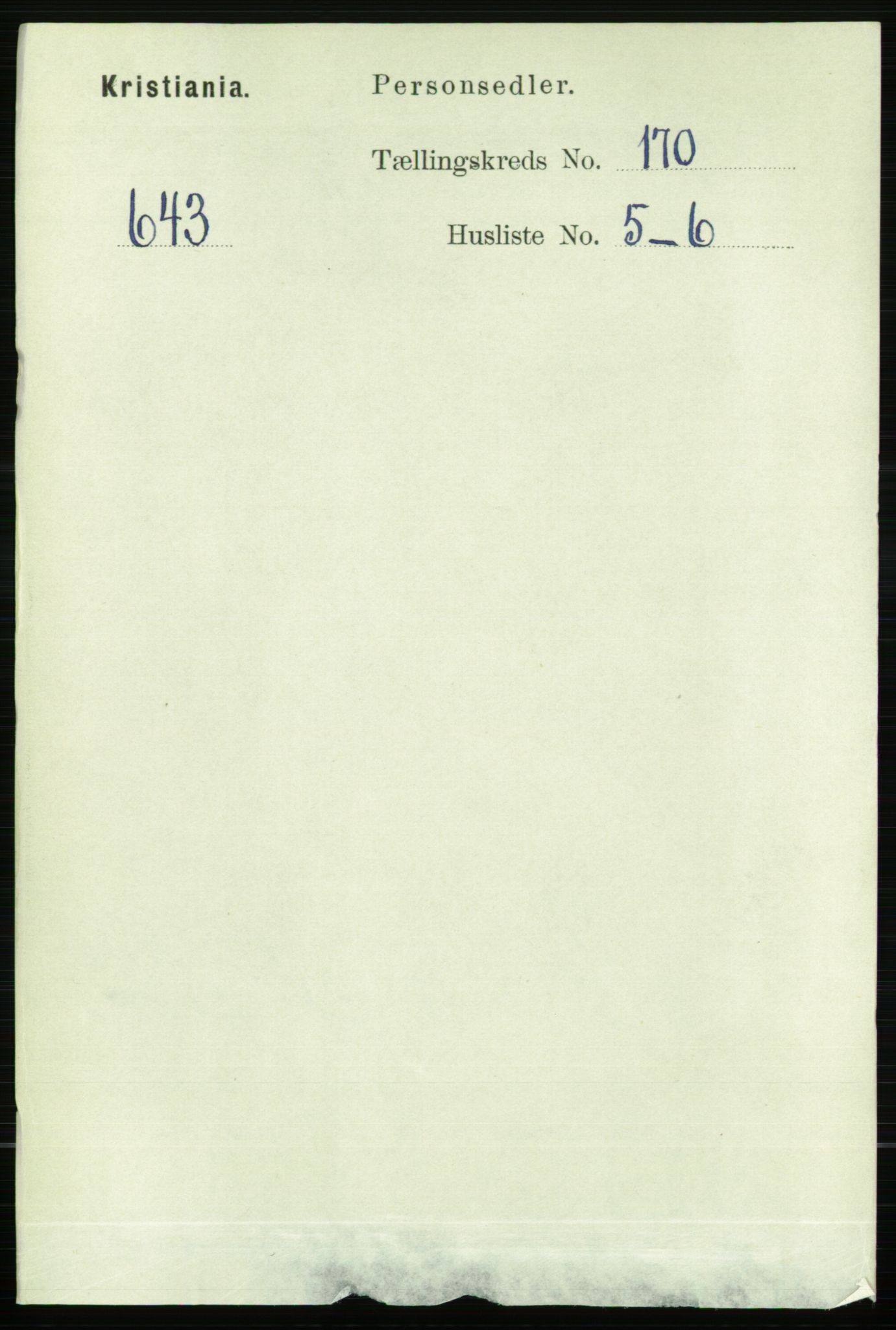 RA, Folketelling 1891 for 0301 Kristiania kjøpstad, 1891, s. 99731