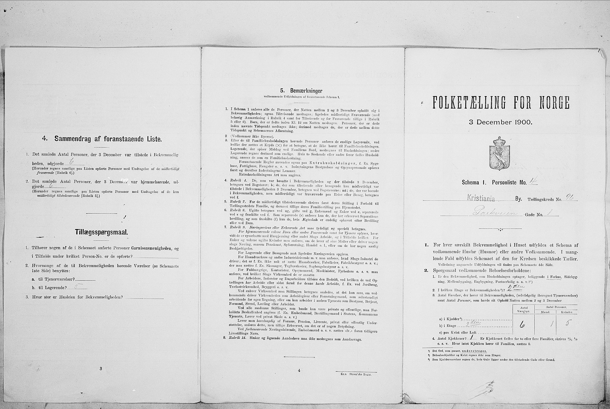 SAO, Folketelling 1900 for 0301 Kristiania kjøpstad, 1900, s. 70114