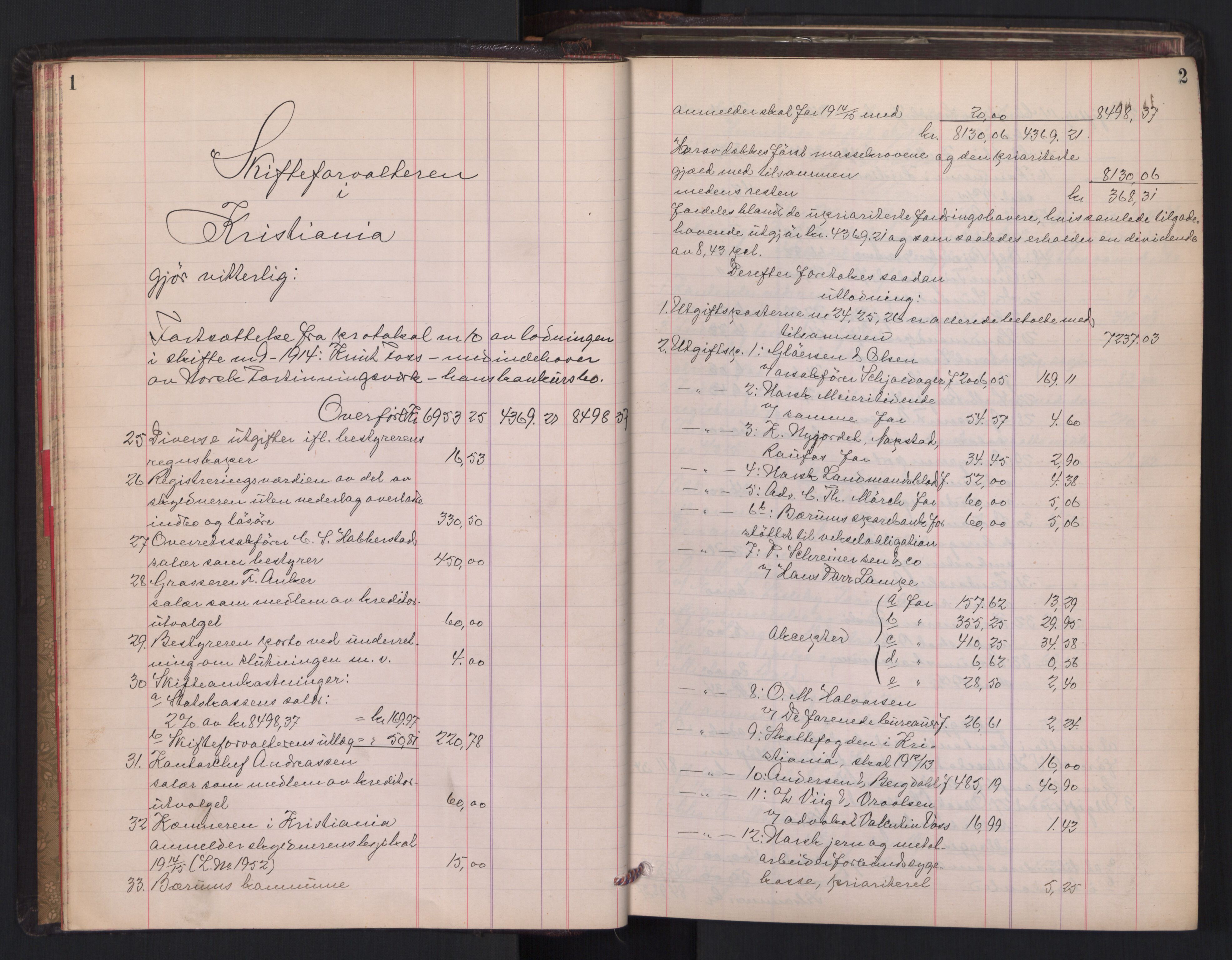 Oslo skifterett, AV/SAO-A-10383/H/Hd/Hdb/L0011: Skifteutlodningsprotokoll, 1915-1917, s. 1-2