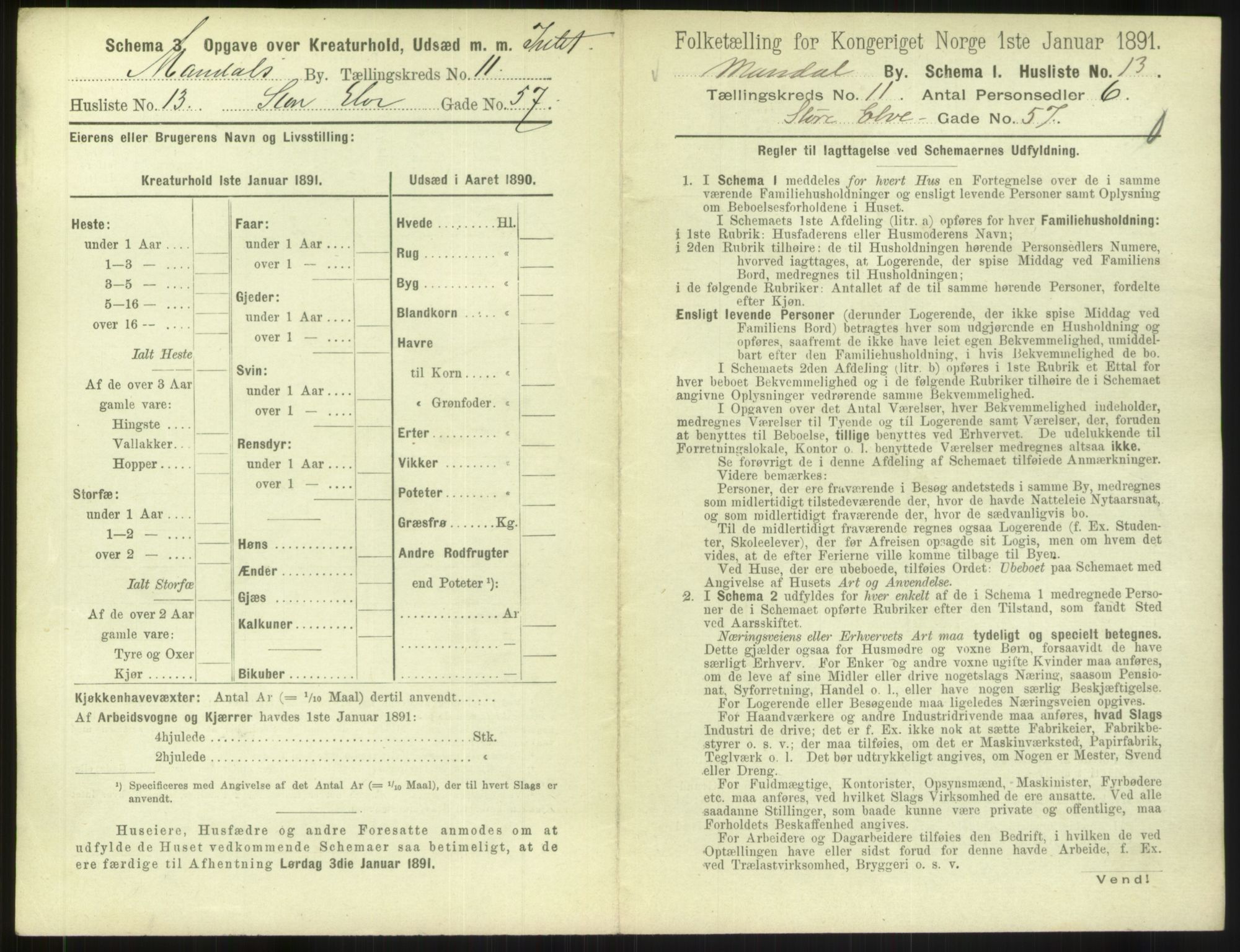 RA, Folketelling 1891 for 1002 Mandal ladested, 1891, s. 551