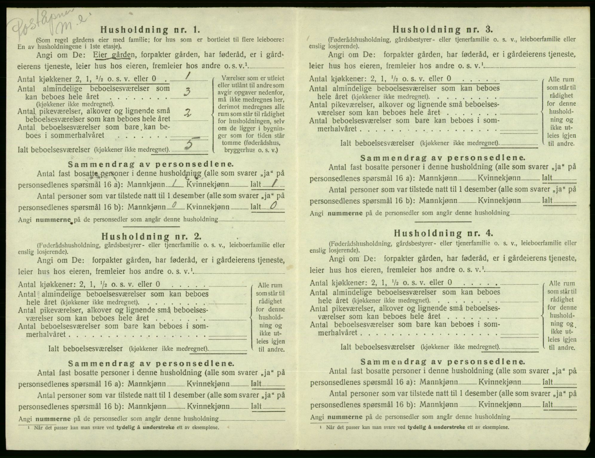 SAB, Folketelling 1920 for 1214 Ølen herred, 1920, s. 262